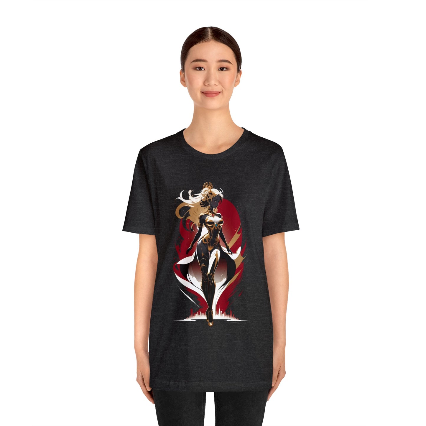 Kǎtōng Piàn - Mecha Girl Collection - Lucy - Unisex Jersey Short Sleeve Tee Printify