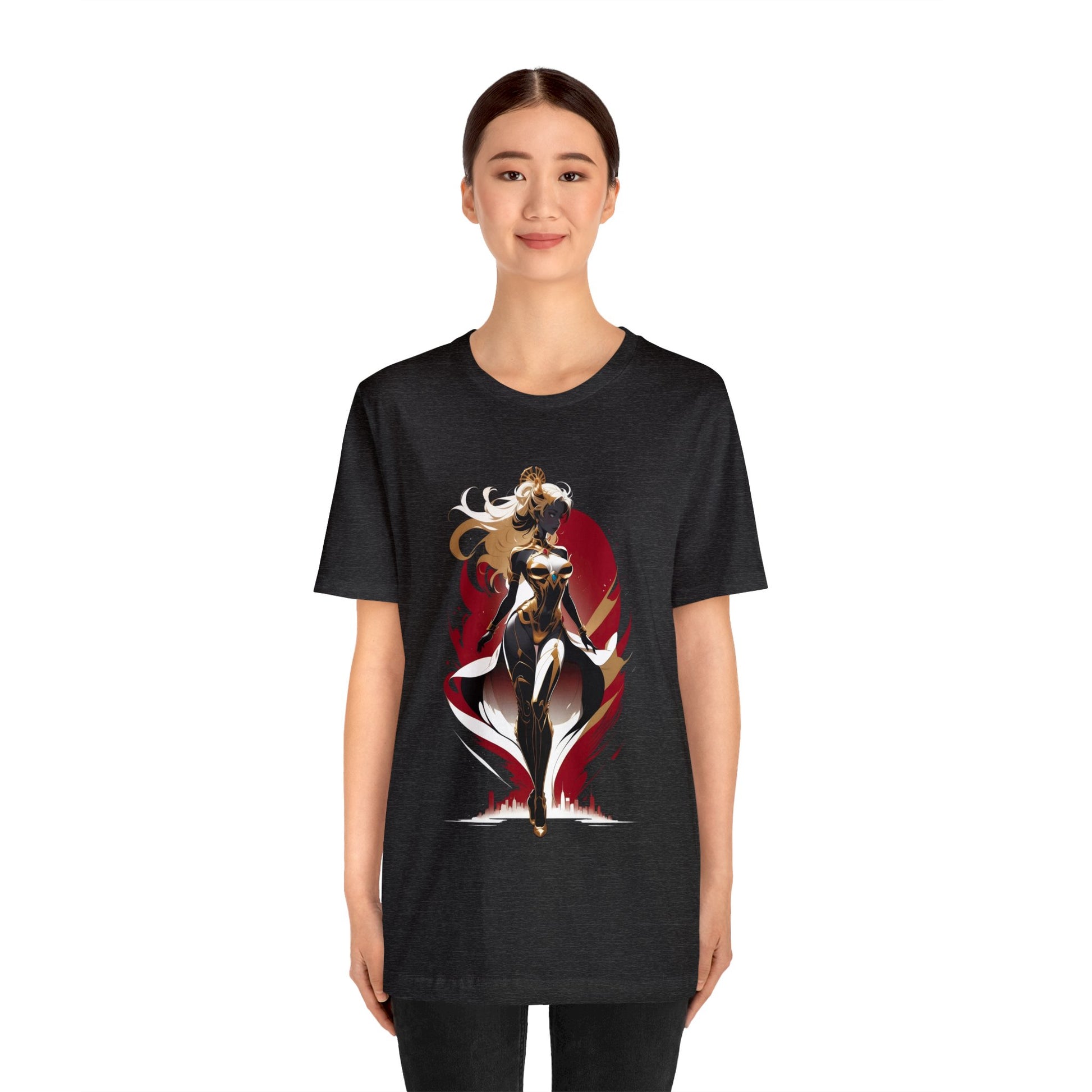 Kǎtōng Piàn - Mecha Girl Collection - Lucy - Unisex Jersey Short Sleeve Tee Printify
