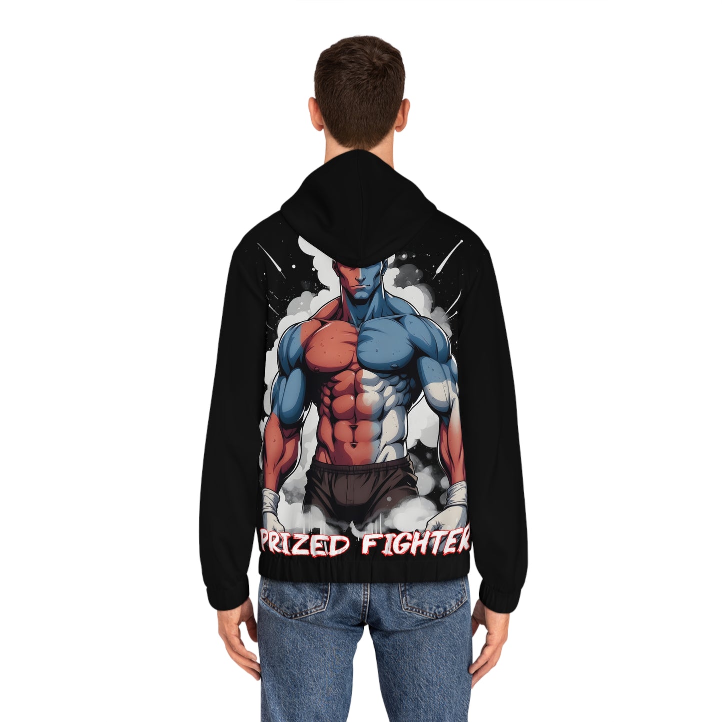 Kǎtōng Piàn – Prized Fighter Collection – Amerika – 001 – Herren-Hoodie mit durchgehendem Reißverschluss