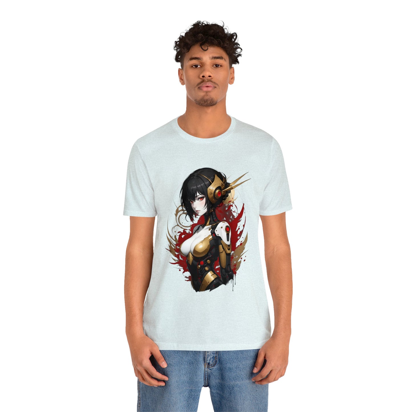 Kǎtōng Piàn - Mecha Girl Collection - Natalie - Unisex Jersey Short Sleeve Tee Printify