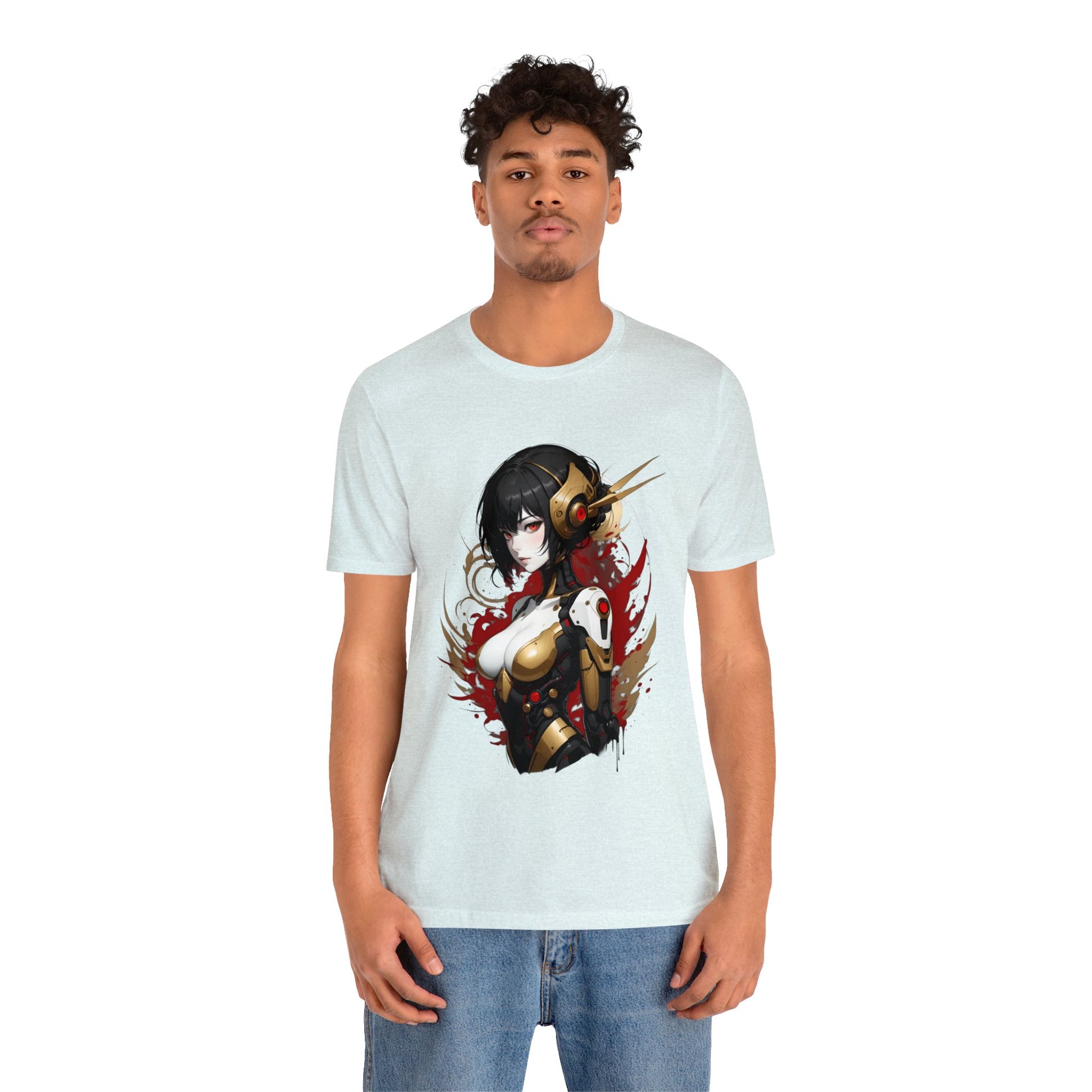 Kǎtōng Piàn - Mecha Girl Collection - Natalie - Unisex Jersey Short Sleeve Tee Printify