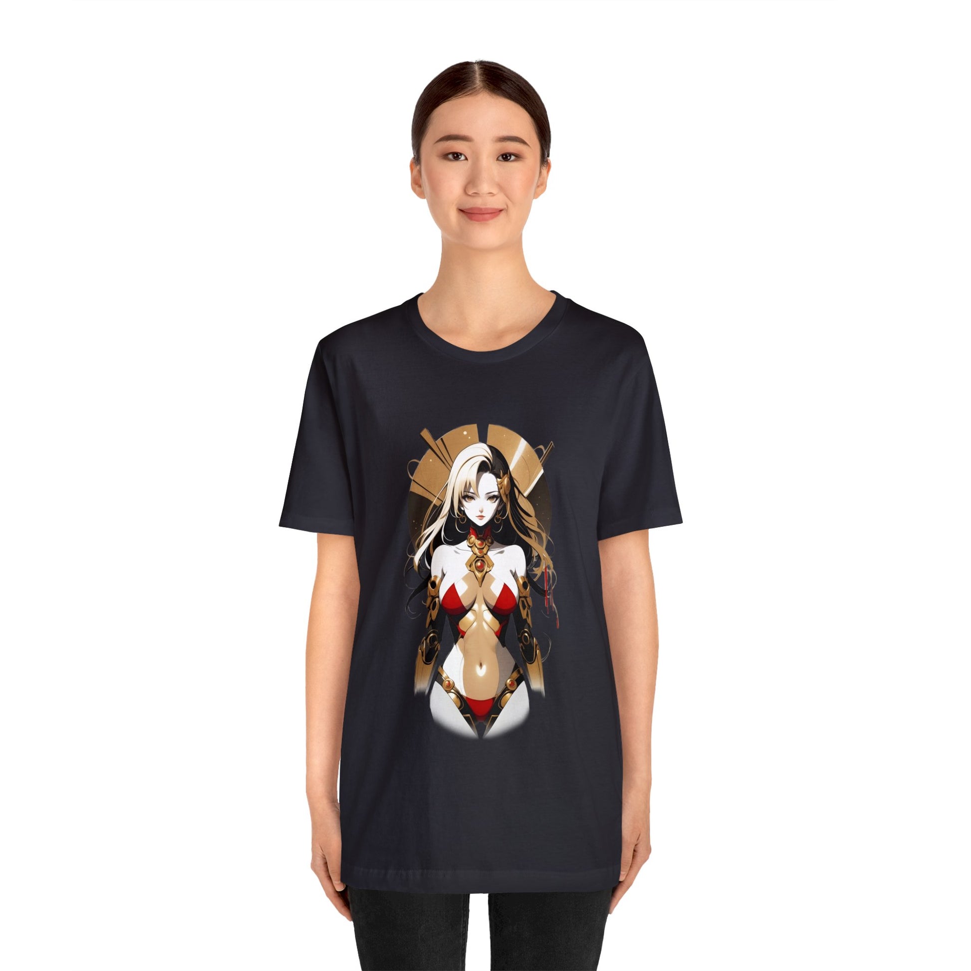 Kǎtōng Piàn - Mecha Girl Collection - Eleanor - Unisex Jersey Short Sleeve Tee Printify