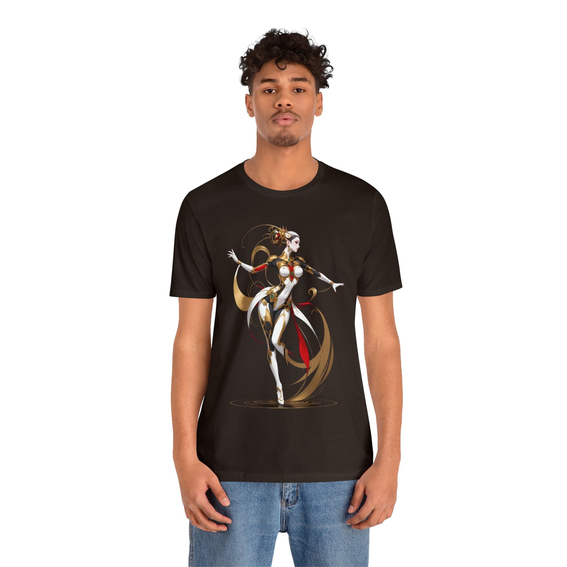 Kǎtōng Piàn - Mecha Girl Collection - Harper - Unisex Jersey Short Sleeve Tee Printify