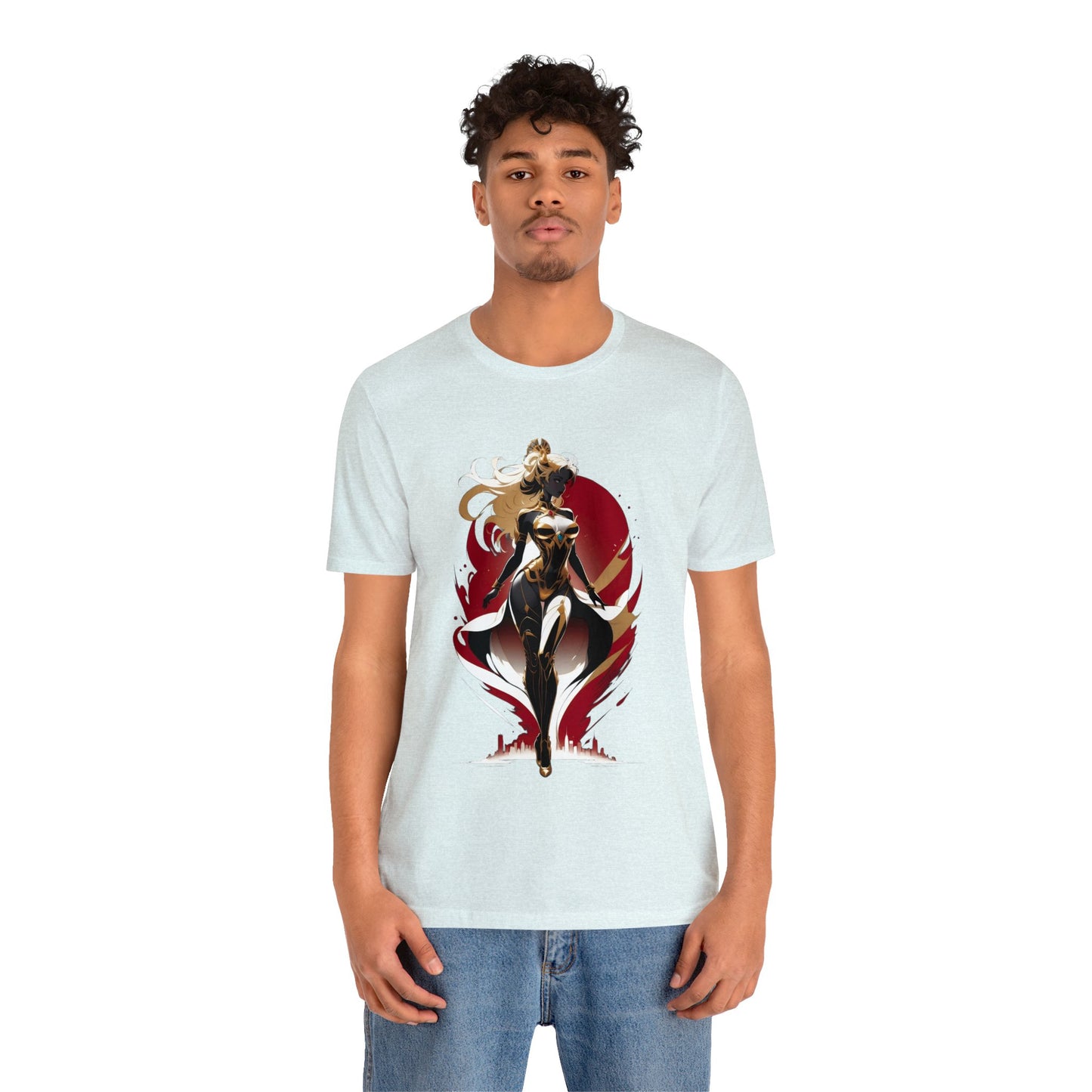 Kǎtōng Piàn - Mecha Girl Collection - Lucy - Unisex Jersey Short Sleeve Tee Printify