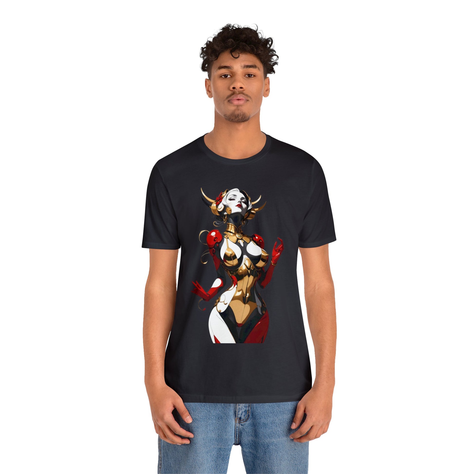 Kǎtōng Piàn - Mecha Girl Collection - Sophia - Unisex Jersey Short Sleeve Tee Printify