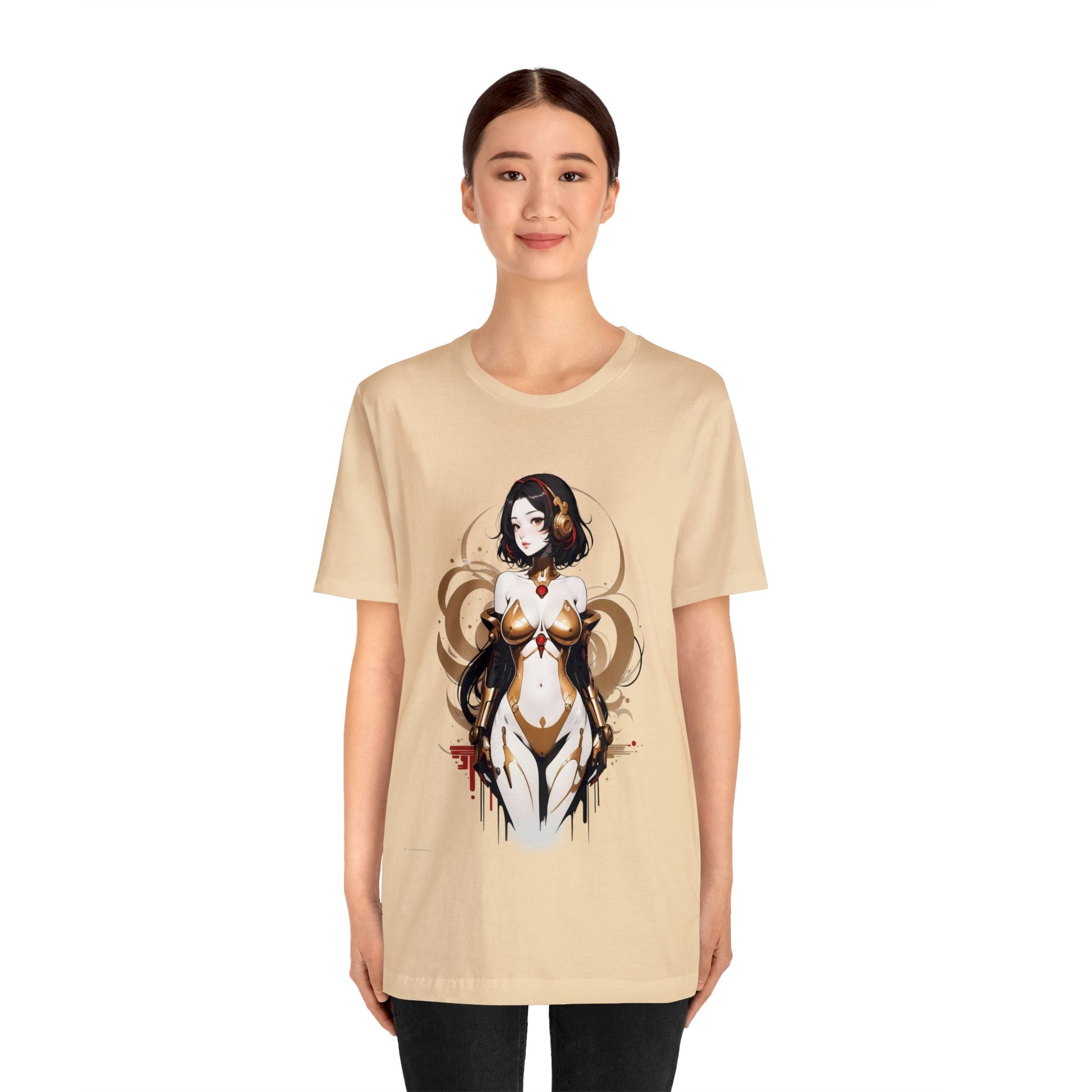 Kǎtōng Piàn - Mecha Girl Collection - Penelope - Unisex Jersey Short Sleeve Tee Printify