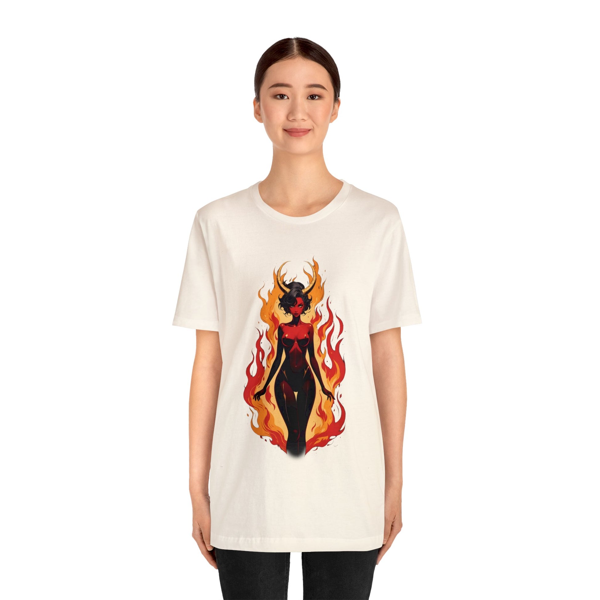 Kǎtōng Piàn - Devil Woman Collection - Drusilla - Unisex Jersey Short Sleeve Tee Printify