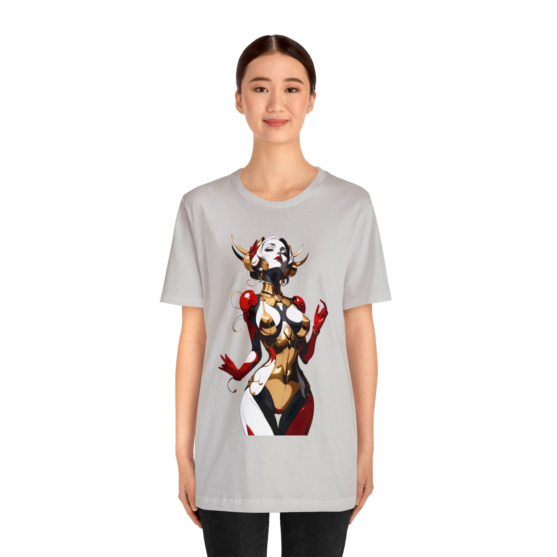 Kǎtōng Piàn - Mecha Girl Collection - Sophia - Unisex Jersey Short Sleeve Tee Printify