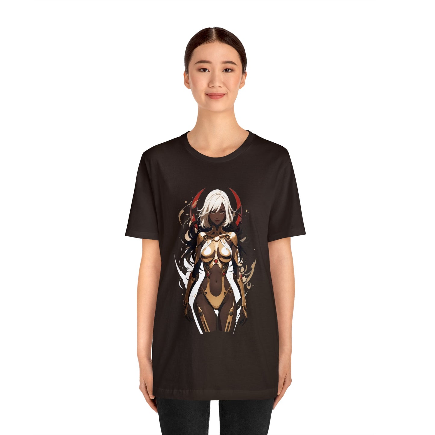 Kǎtōng Piàn - Mecha Girl Collection - Elizabeth - Unisex Jersey Short Sleeve Tee Printify