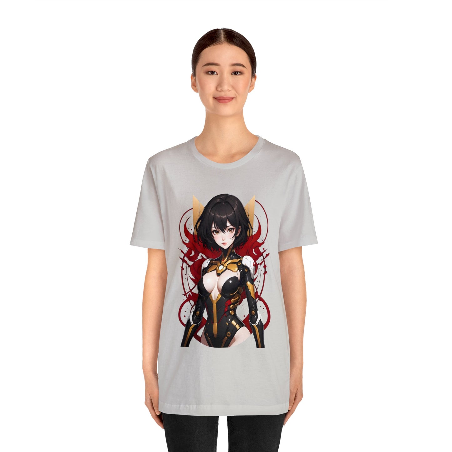 Kǎtōng Piàn - Mecha Girl Collection - Abigail - Unisex Jersey Short Sleeve Tee Printify