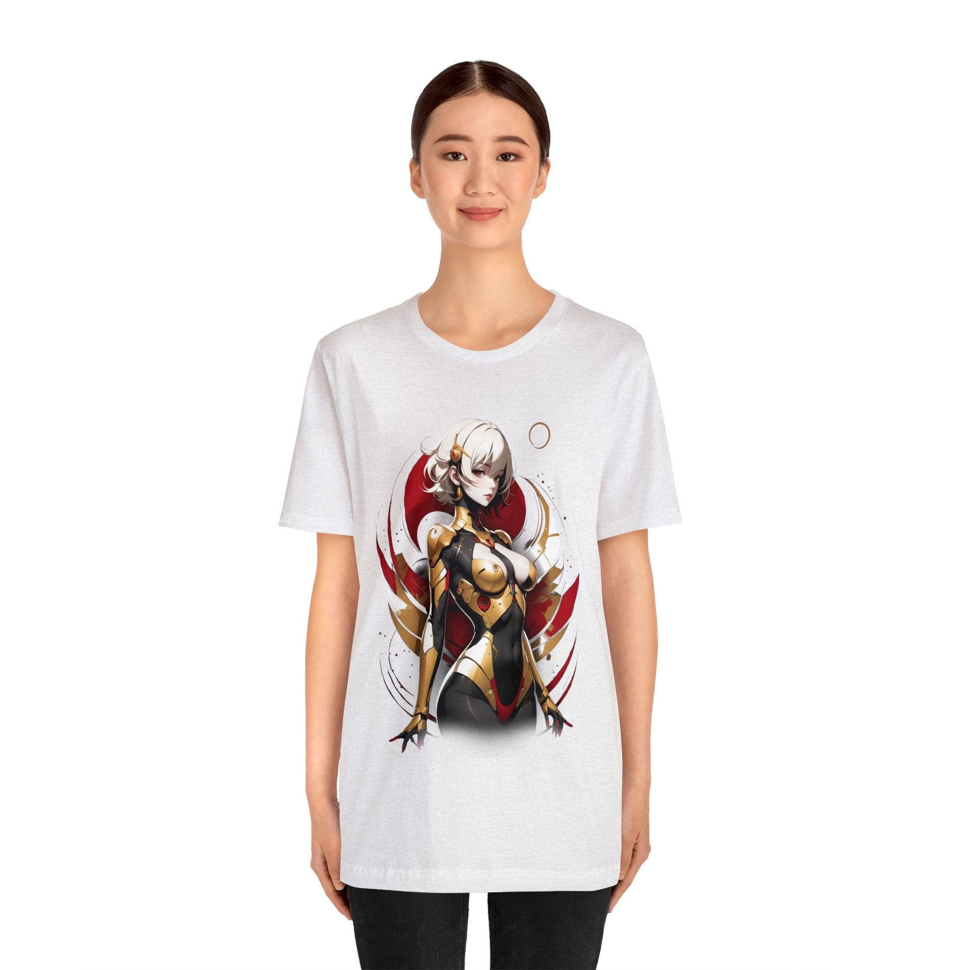 Kǎtōng Piàn - Mecha Girl Collection - Emily - Unisex Jersey Short Sleeve Tee Printify