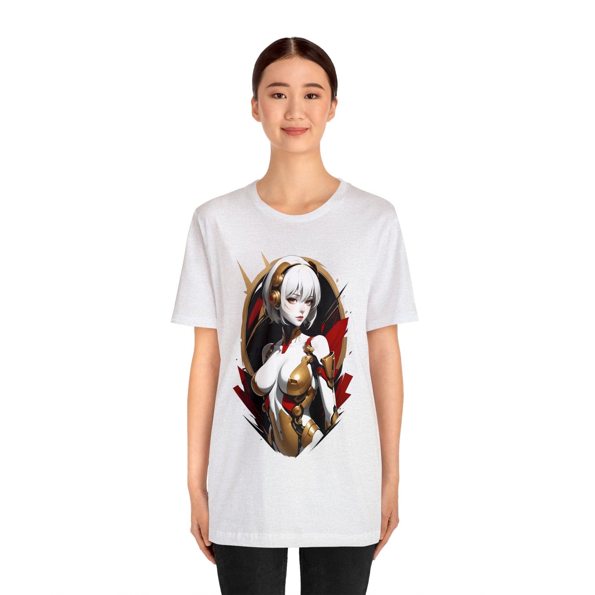 Kǎtōng Piàn - Mecha Girl Collection - Iris - Unisex Jersey Short Sleeve Tee Printify