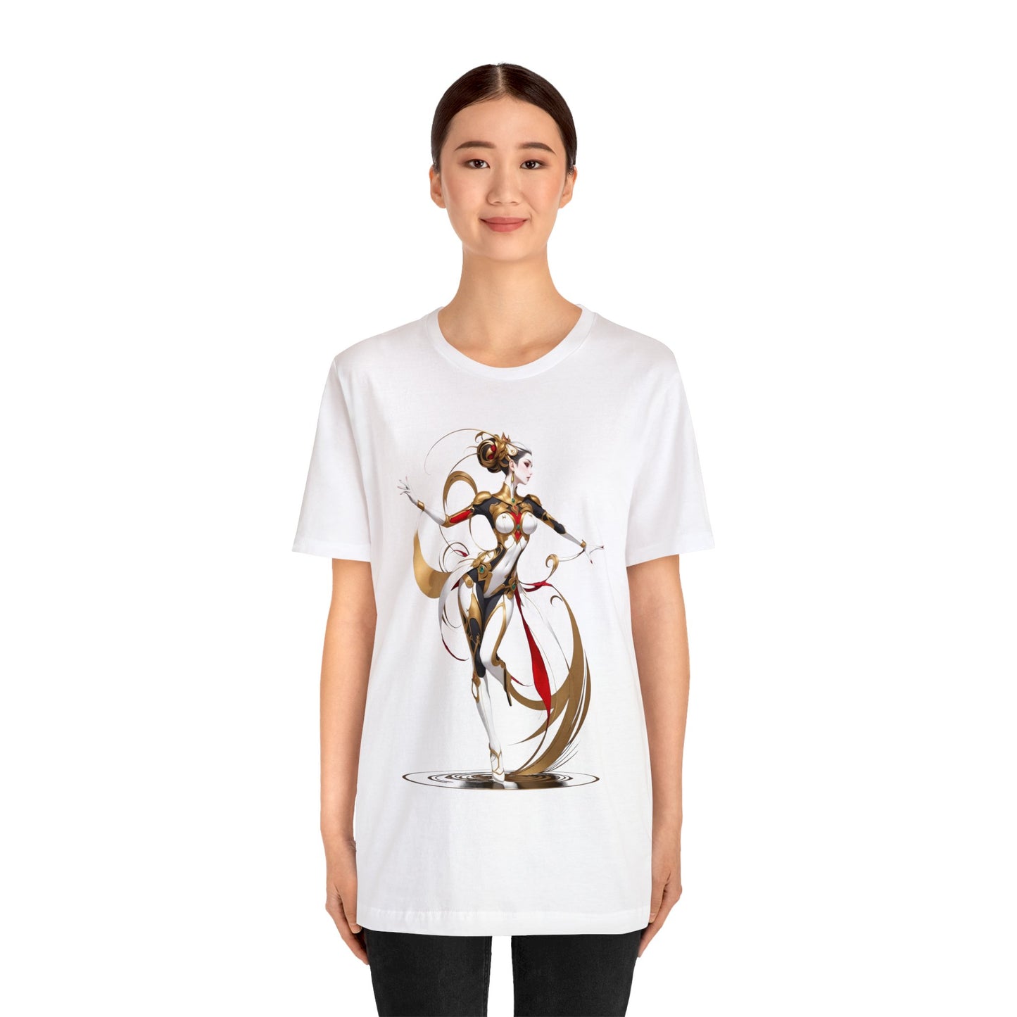 Kǎtōng Piàn - Mecha Girl Collection - Harper - Unisex Jersey Short Sleeve Tee Printify