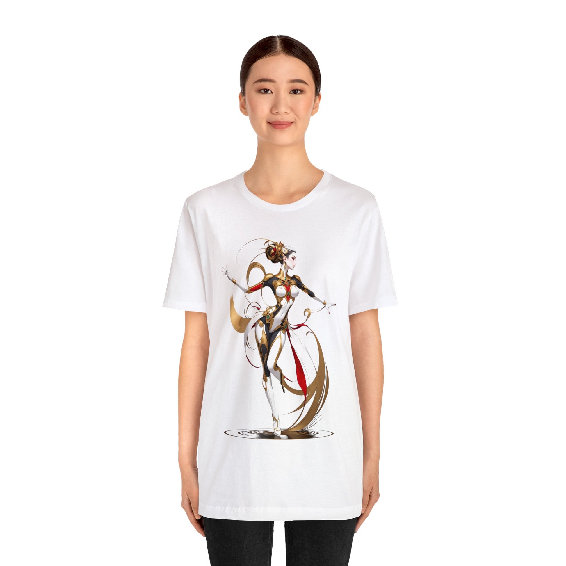Kǎtōng Piàn - Mecha Girl Collection - Harper - Unisex Jersey Short Sleeve Tee Printify
