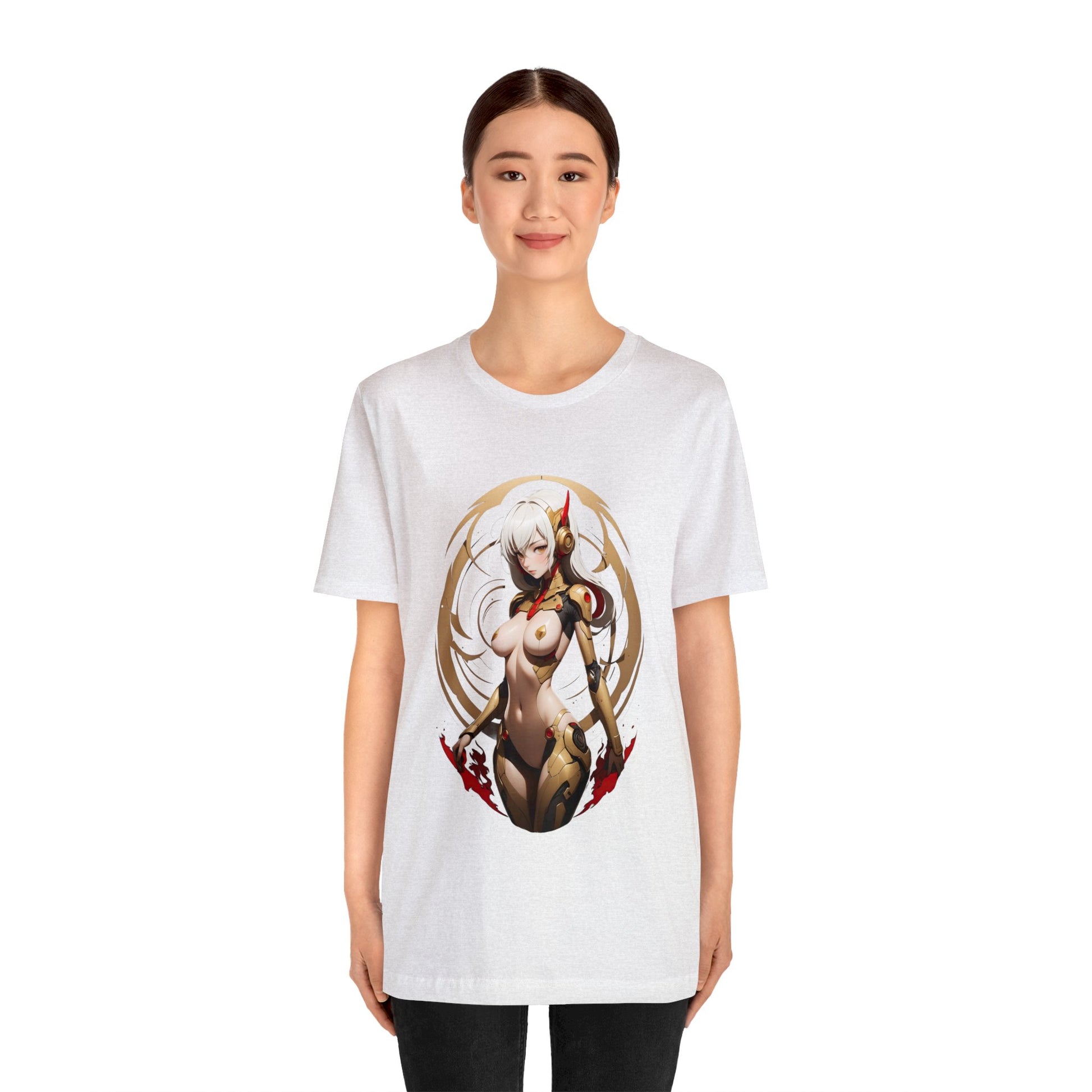 Kǎtōng Piàn - Mecha Girl Collection - Delilah - Unisex Jersey Short Sleeve Tee Printify