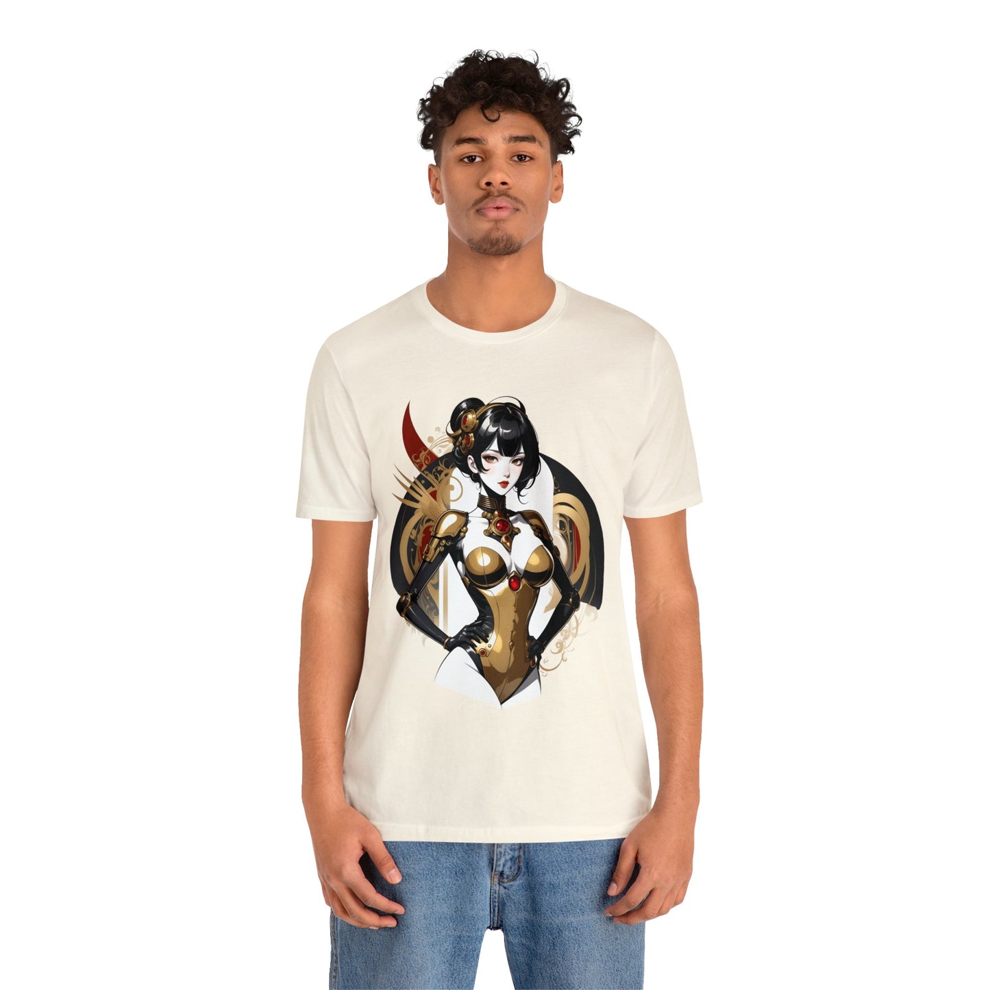 Kǎtōng Piàn - Mecha Girl Collection - Olivia - Unisex Jersey Short Sleeve Tee Printify
