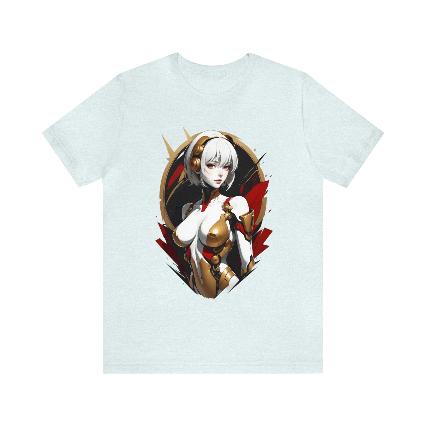 Kǎtōng Piàn - Mecha Girl Collection - Iris - Unisex Jersey Short Sleeve Tee Printify