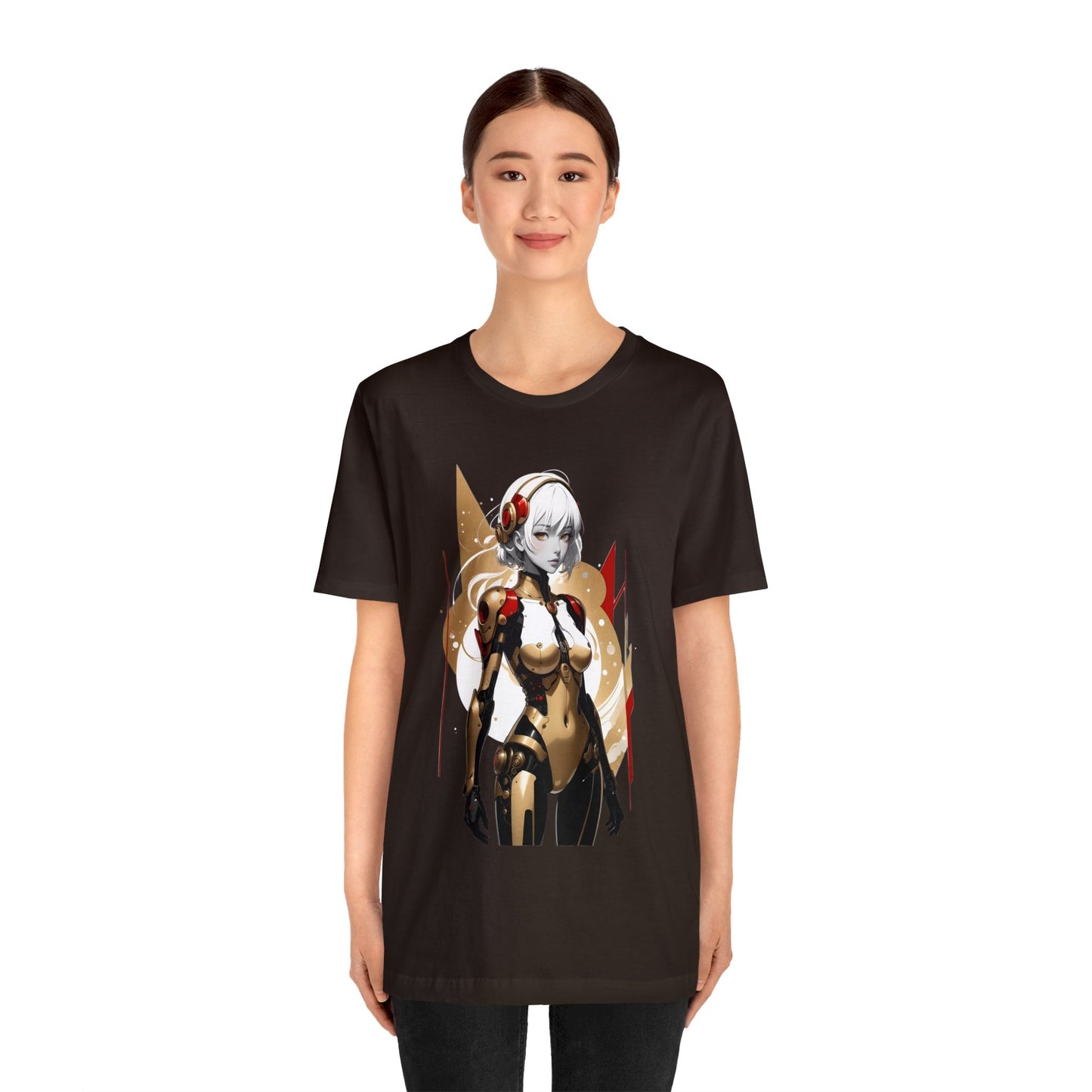 Kǎtōng Piàn - Mecha Girl Collection - Ella - Unisex Jersey Short Sleeve Tee Printify
