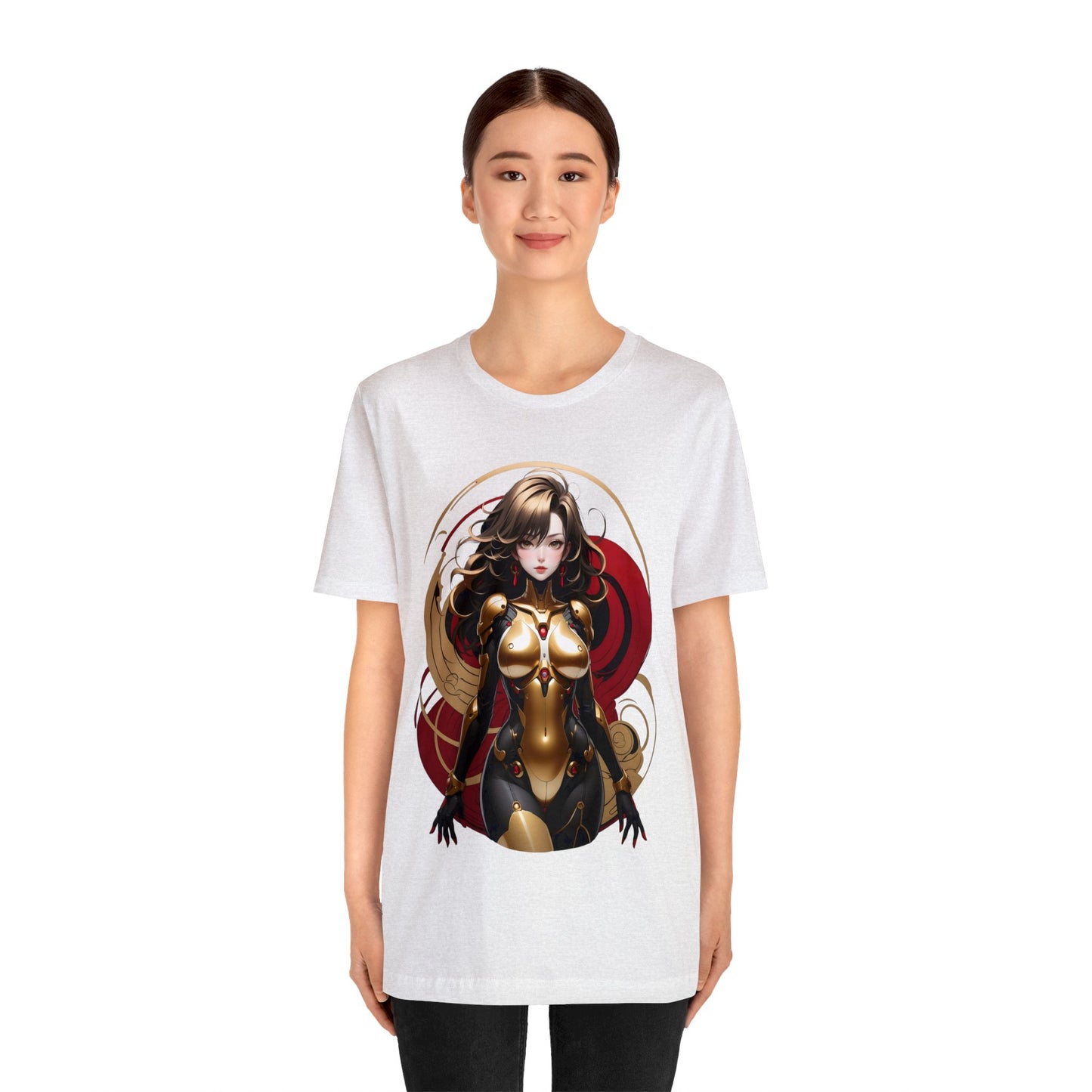 Kǎtōng Piàn - Mecha Girl Collection - Ava - Unisex Jersey Short Sleeve Tee Printify