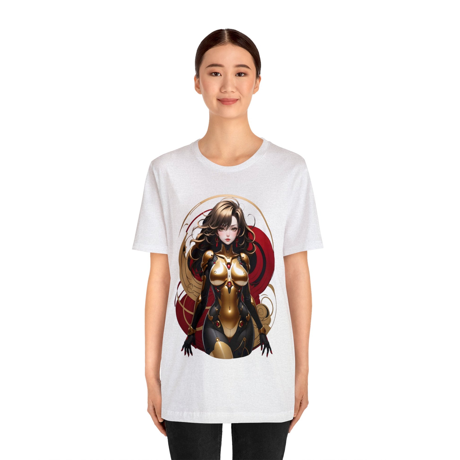 Kǎtōng Piàn - Mecha Girl Collection - Ava - Unisex Jersey Short Sleeve Tee Printify