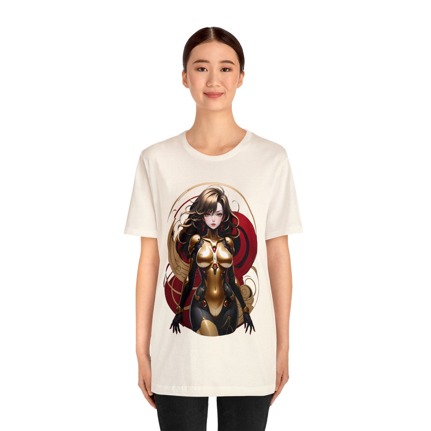 Kǎtōng Piàn - Mecha Girl Collection - Ava - Unisex Jersey Short Sleeve Tee Printify