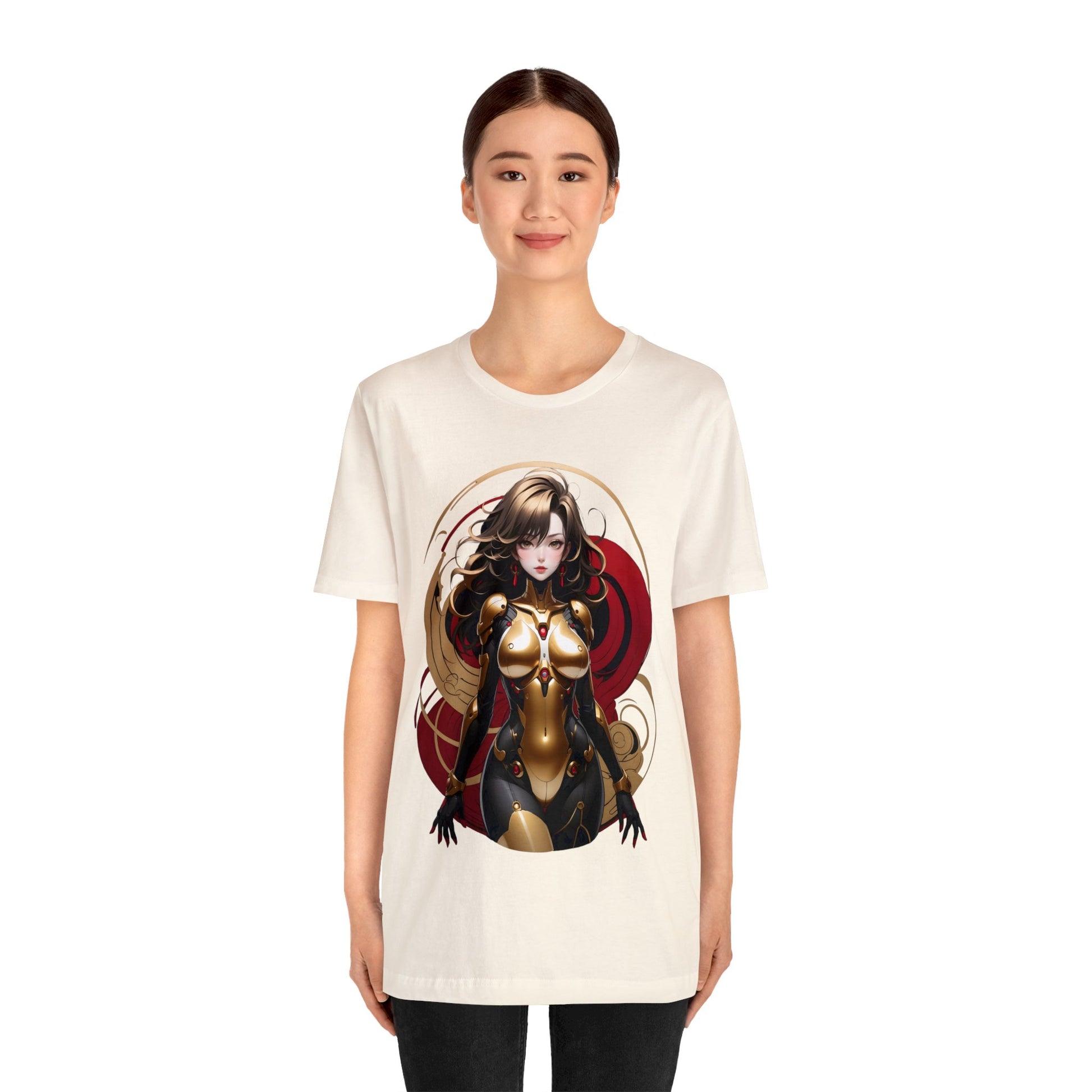 Kǎtōng Piàn - Mecha Girl Collection - Ava - Unisex Jersey Short Sleeve Tee Printify