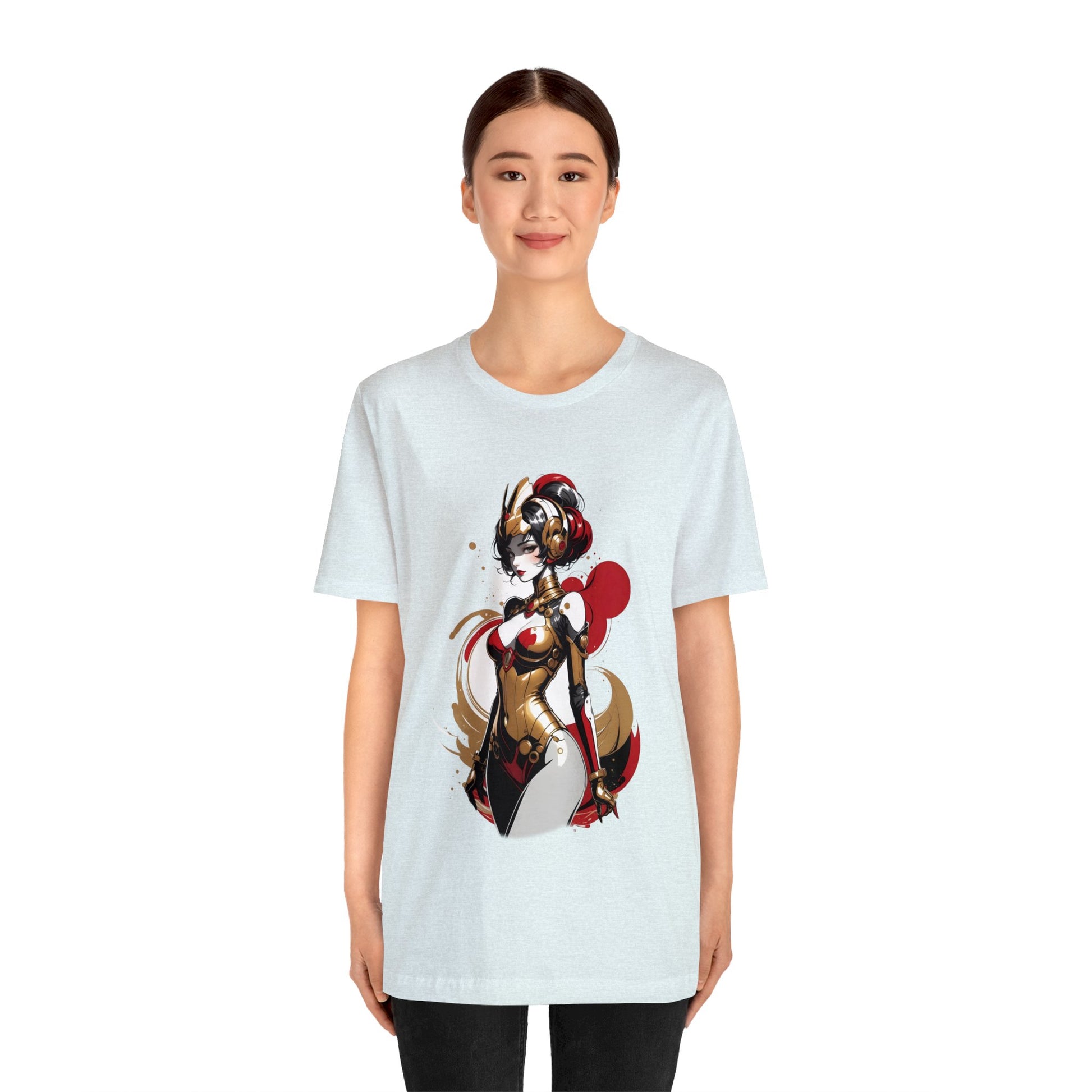 Kǎtōng Piàn - Mecha Girl Collection - Grace - Unisex Jersey Short Sleeve Tee Printify