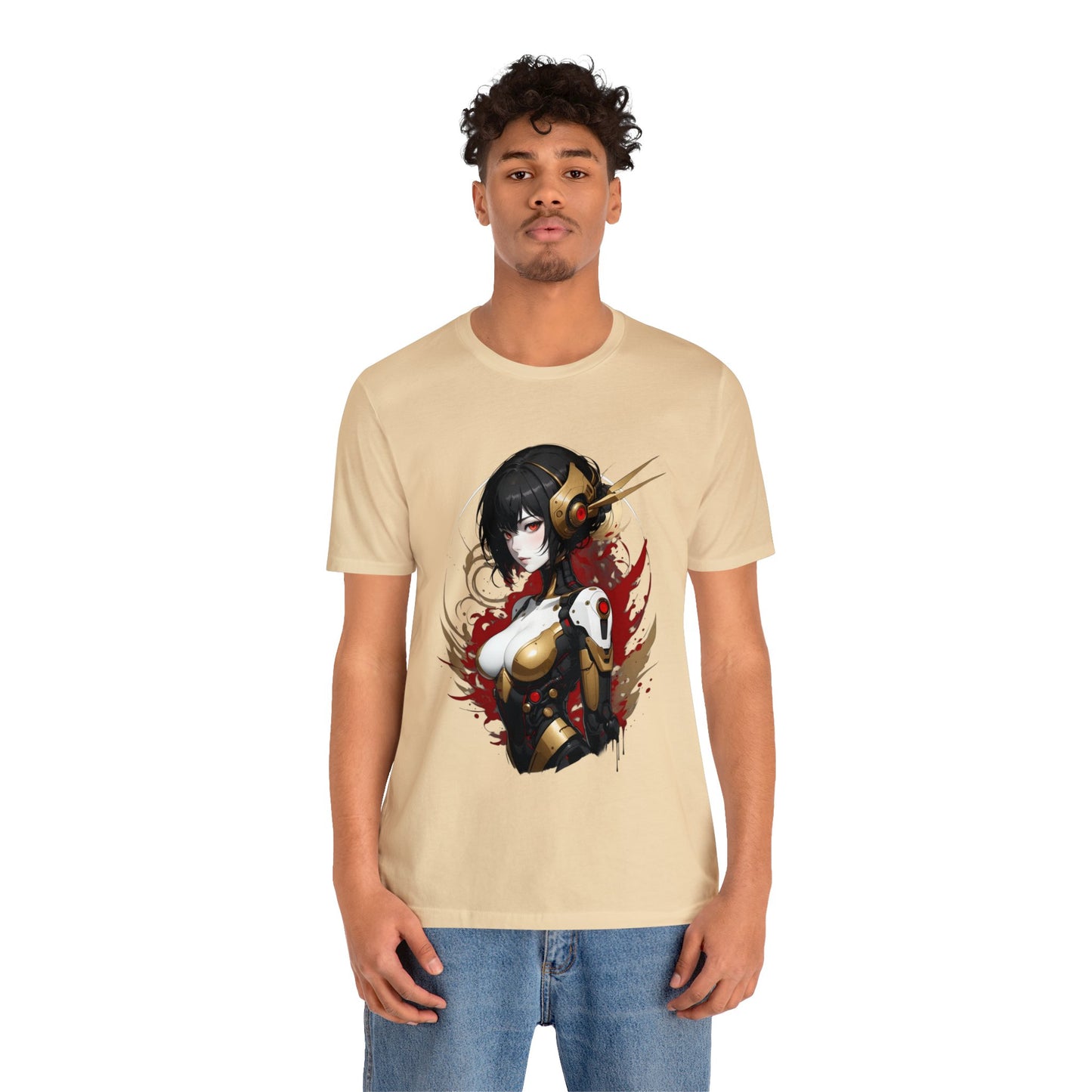 Kǎtōng Piàn - Mecha Girl Collection - Natalie - Unisex Jersey Short Sleeve Tee Printify