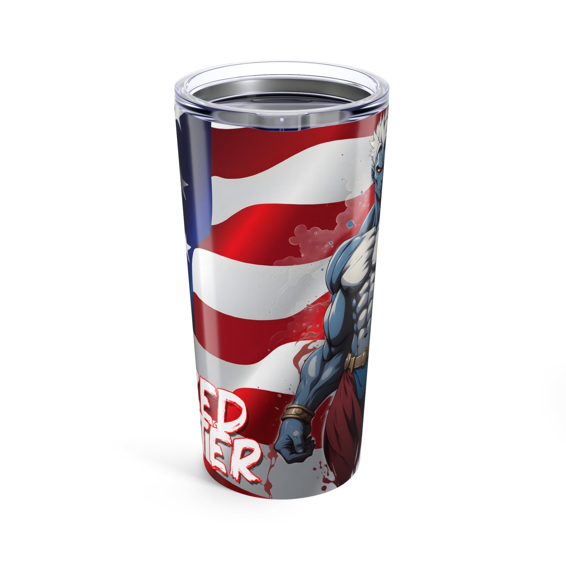 Prized Fighter Crimson Juggernaut Tumbler 20oz Printify