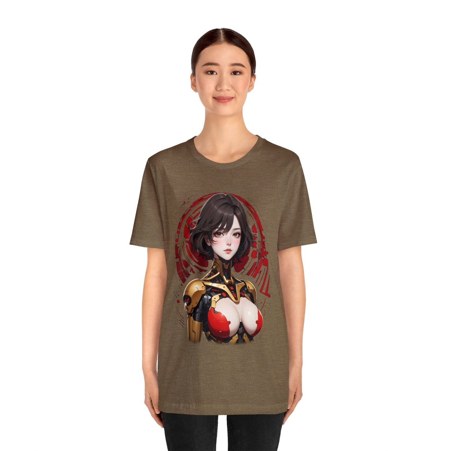 Kǎtōng Piàn - Mecha Girl Collection - Willow - Unisex Jersey Short Sleeve Tee Printify