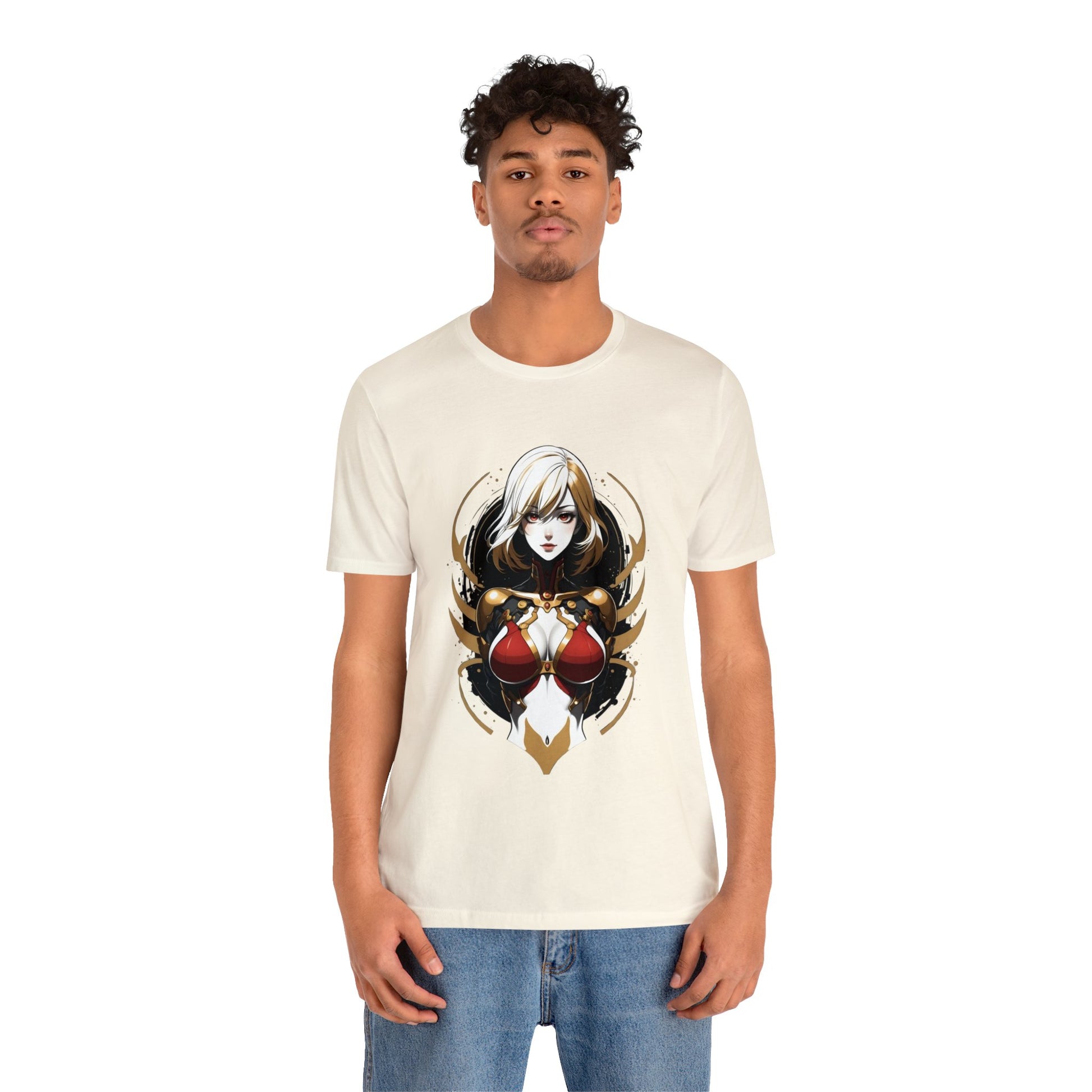 Kǎtōng Piàn - Mecha Girl Collection - Chloé - Unisex Jersey Short Sleeve Tee Printify