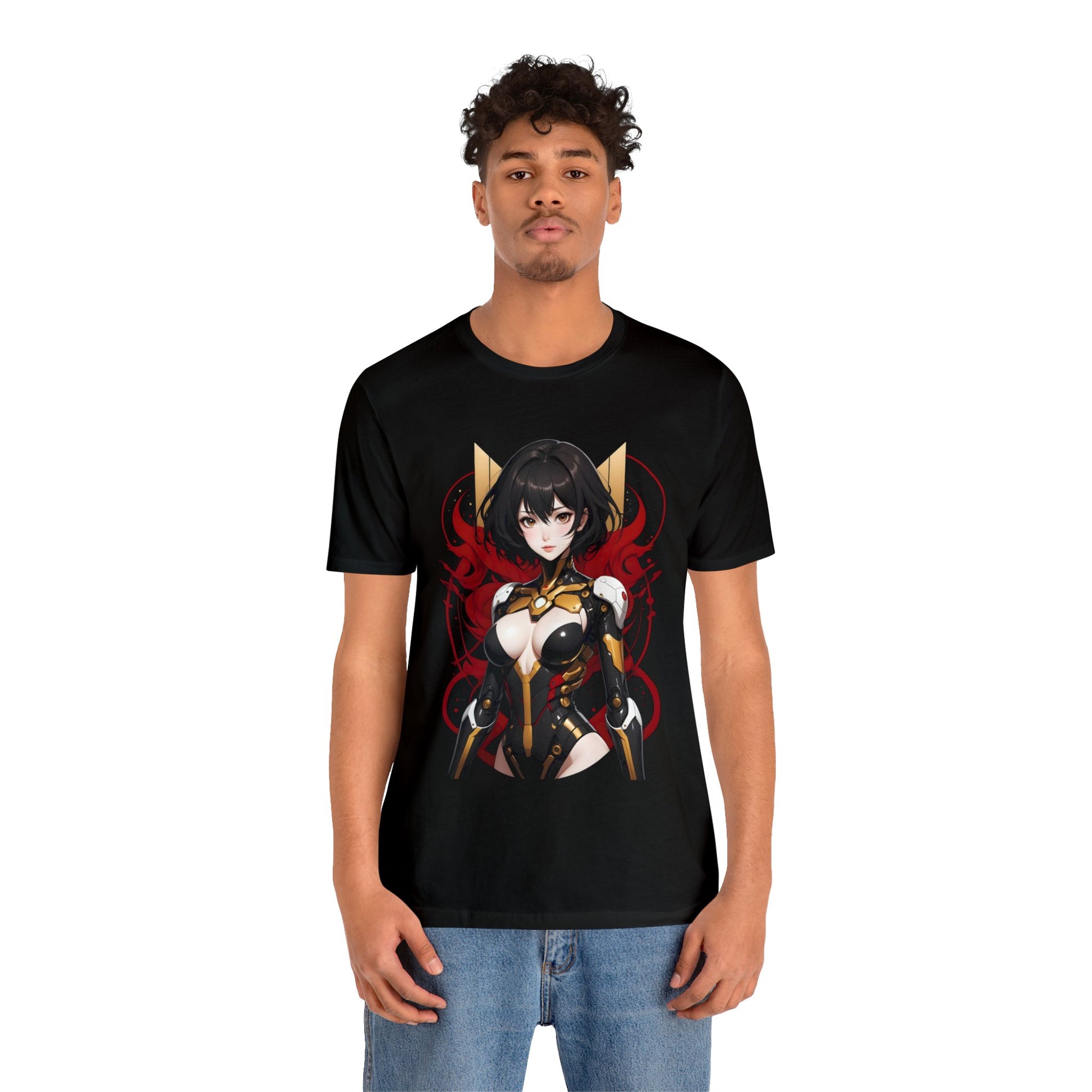 Kǎtōng Piàn - Mecha Girl Collection - Abigail - Unisex Jersey Short Sleeve Tee Printify