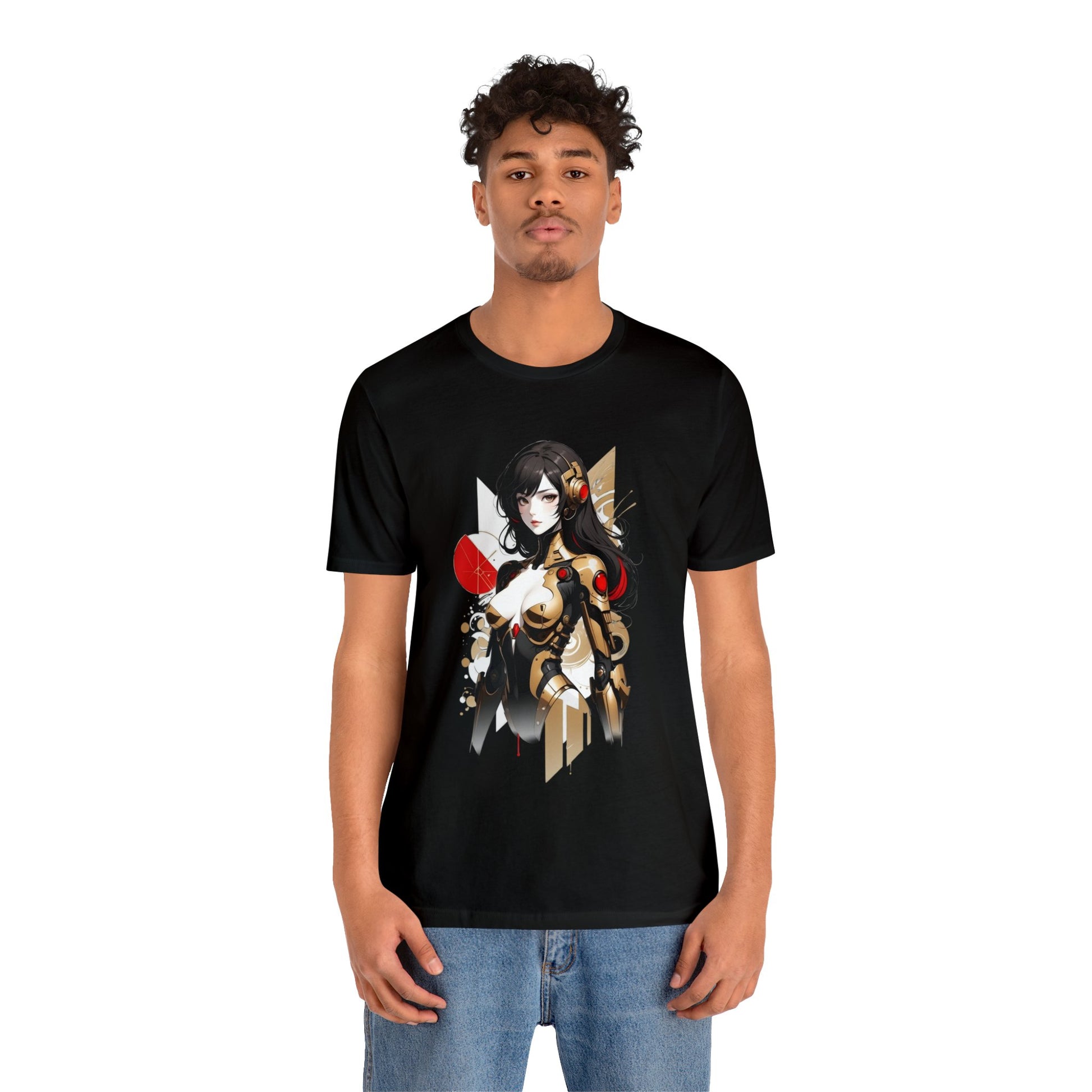 Kǎtōng Piàn - Mecha Girl Collection - Hannah - Unisex Jersey Short Sleeve Tee Printify