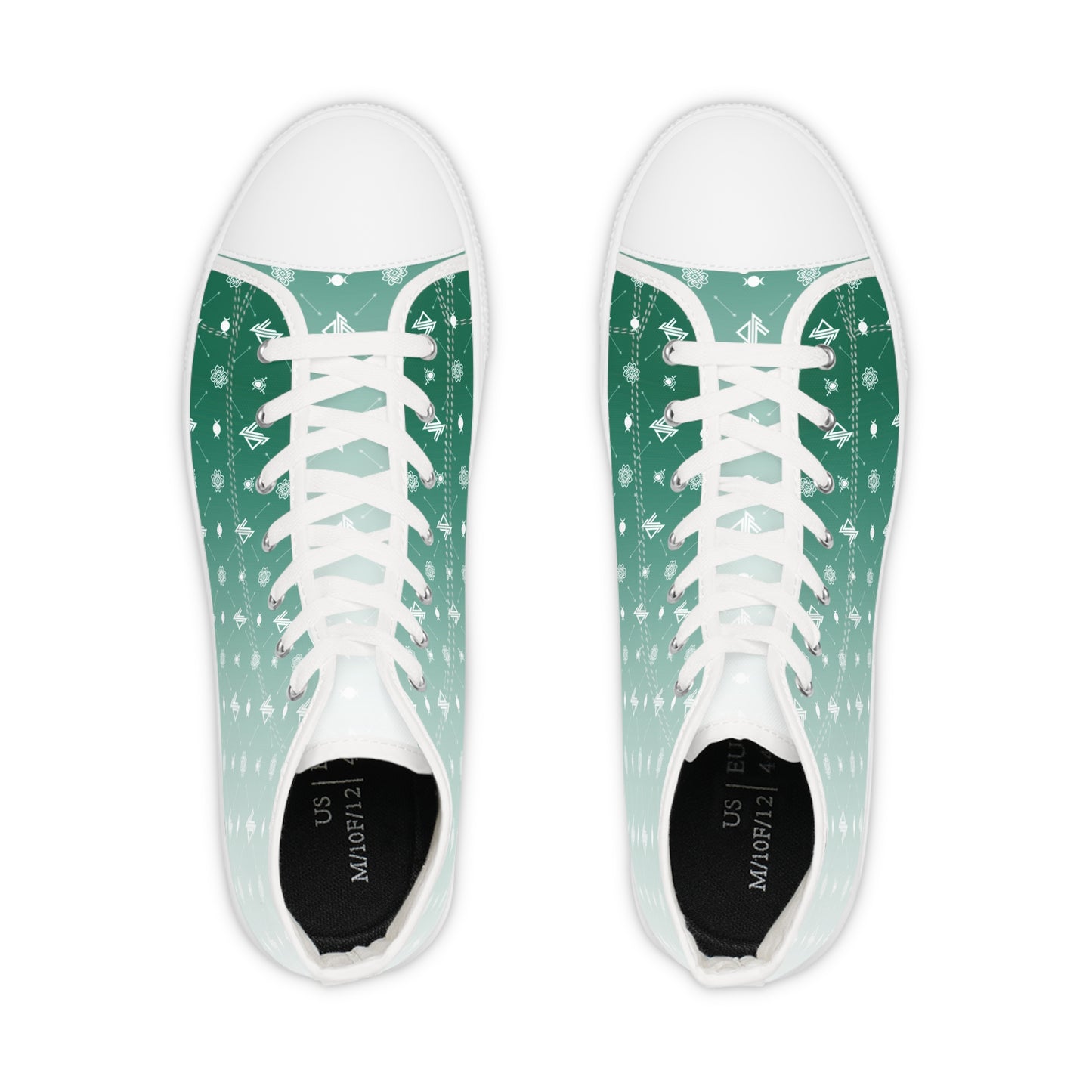 Stylish Green Gradient High Top Sneakers for Trendsetters