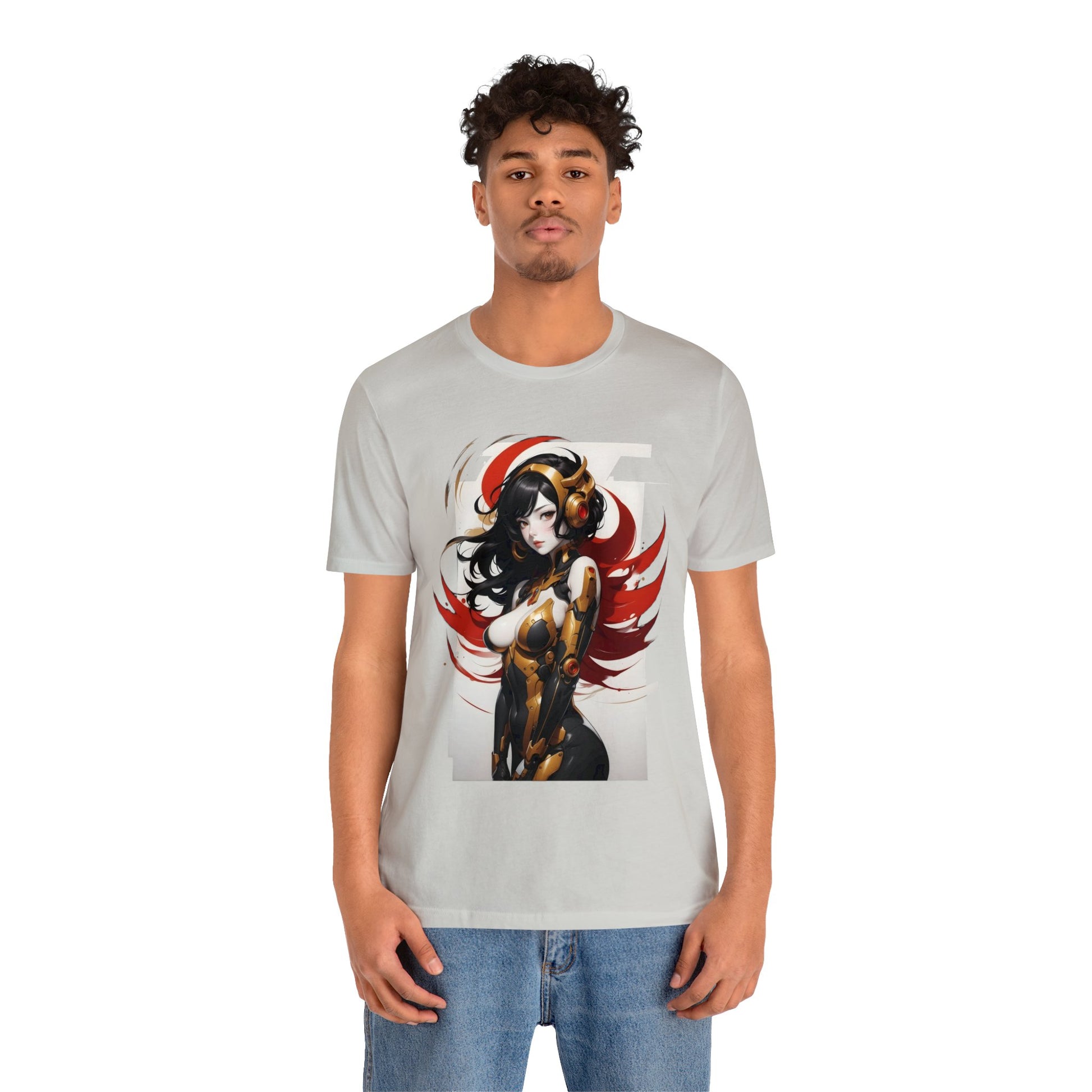Kǎtōng Piàn - Mecha Girl Collection - Valentina - Unisex Jersey Short Sleeve Tee Printify