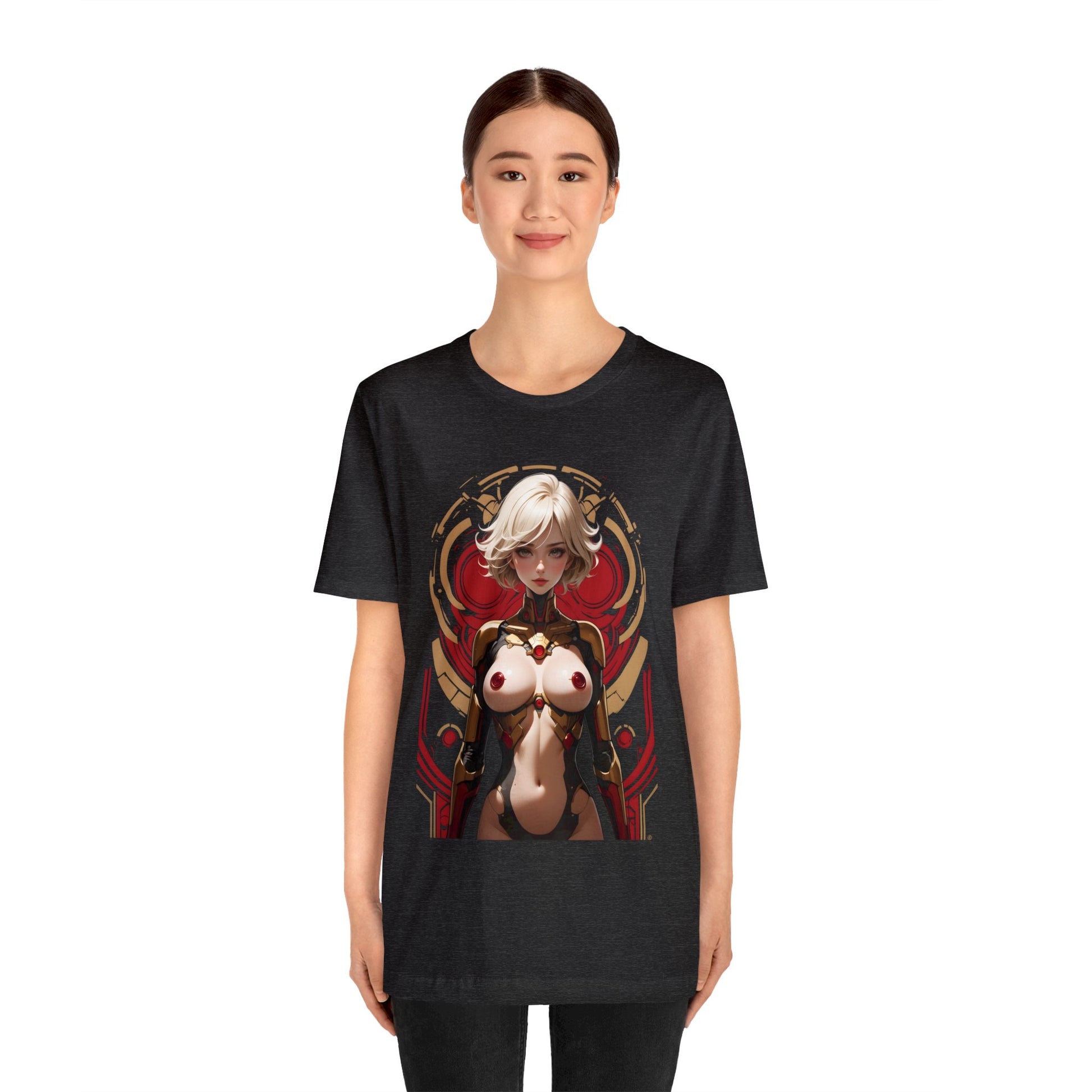 Kǎtōng Piàn - Mecha Girl Collection - Chloe - Unisex Jersey Short Sleeve Tee Printify