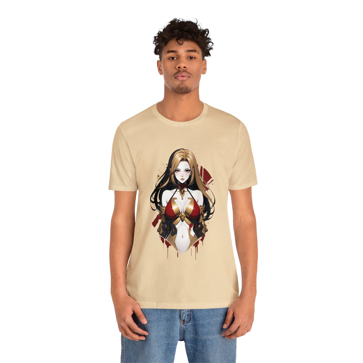 Kǎtōng Piàn - Mecha Girl Collection - Emma - Unisex Jersey Short Sleeve Tee Printify