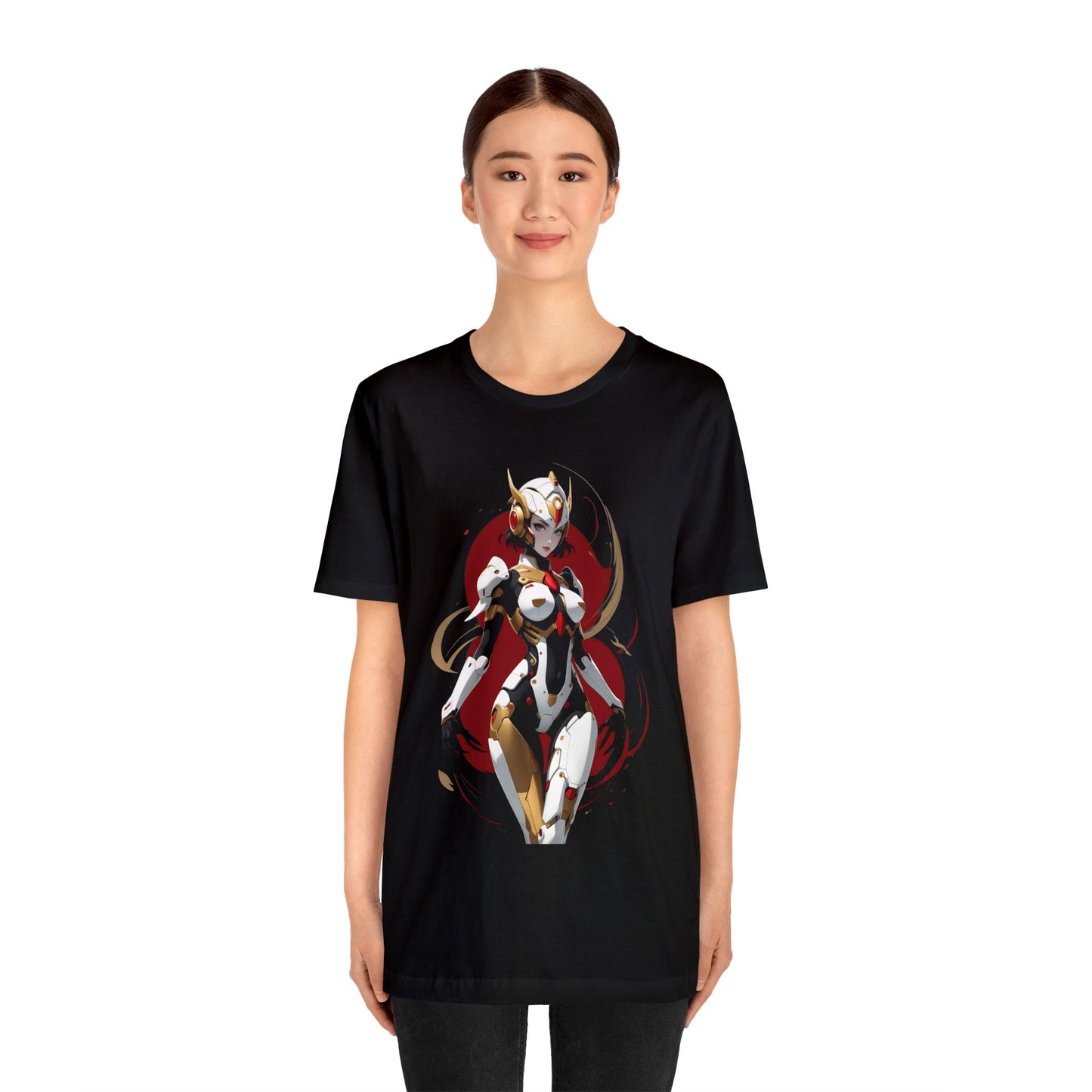Kǎtōng Piàn - Mecha Girl Collection - Charlotte - Unisex Jersey Short Sleeve Tee Printify