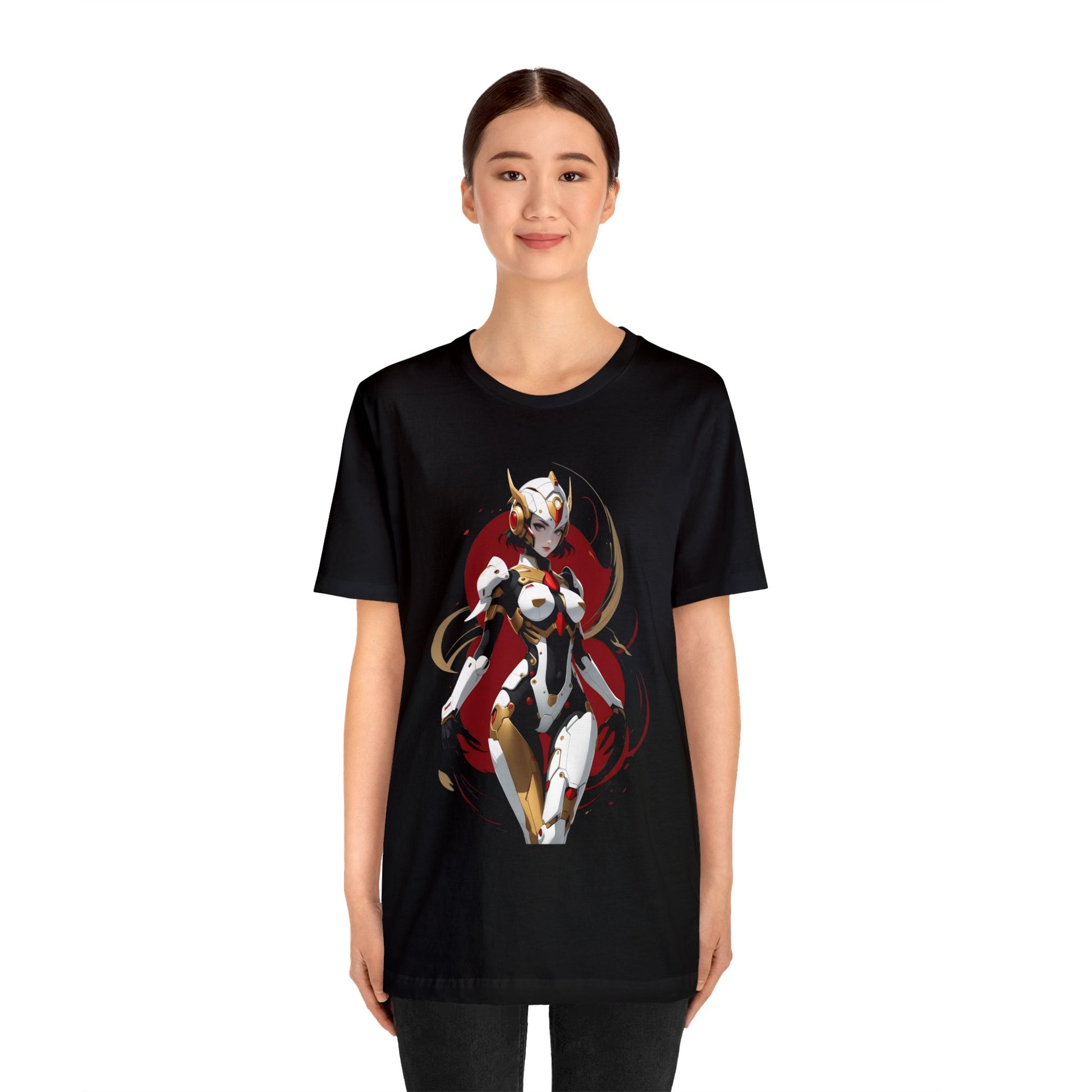 Kǎtōng Piàn - Mecha Girl Collection - Charlotte - Unisex Jersey Short Sleeve Tee Printify
