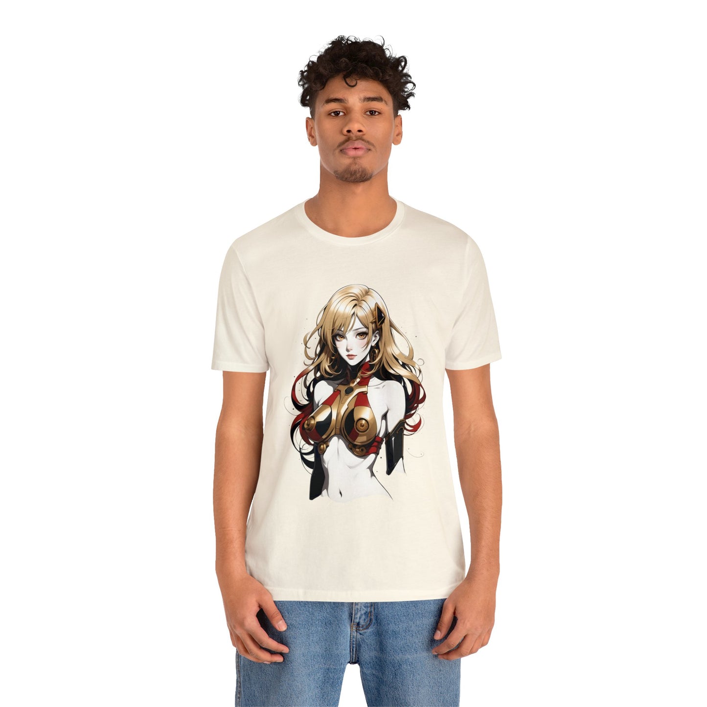 Kǎtōng Piàn - Mecha Girl Collection - Evelyn - Unisex Jersey Short Sleeve Tee Printify