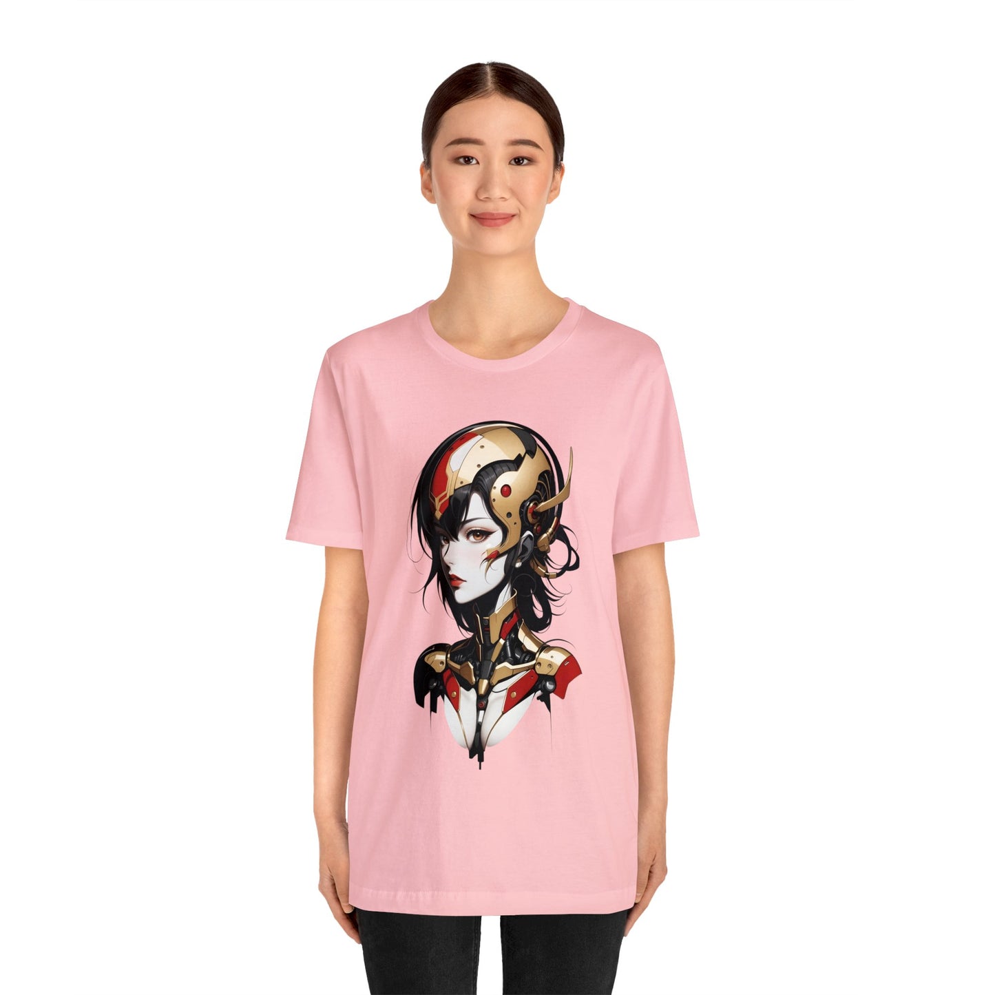 Kǎtōng Piàn - Mecha Girl Collection - Aurora - Unisex Jersey Short Sleeve Tee Printify