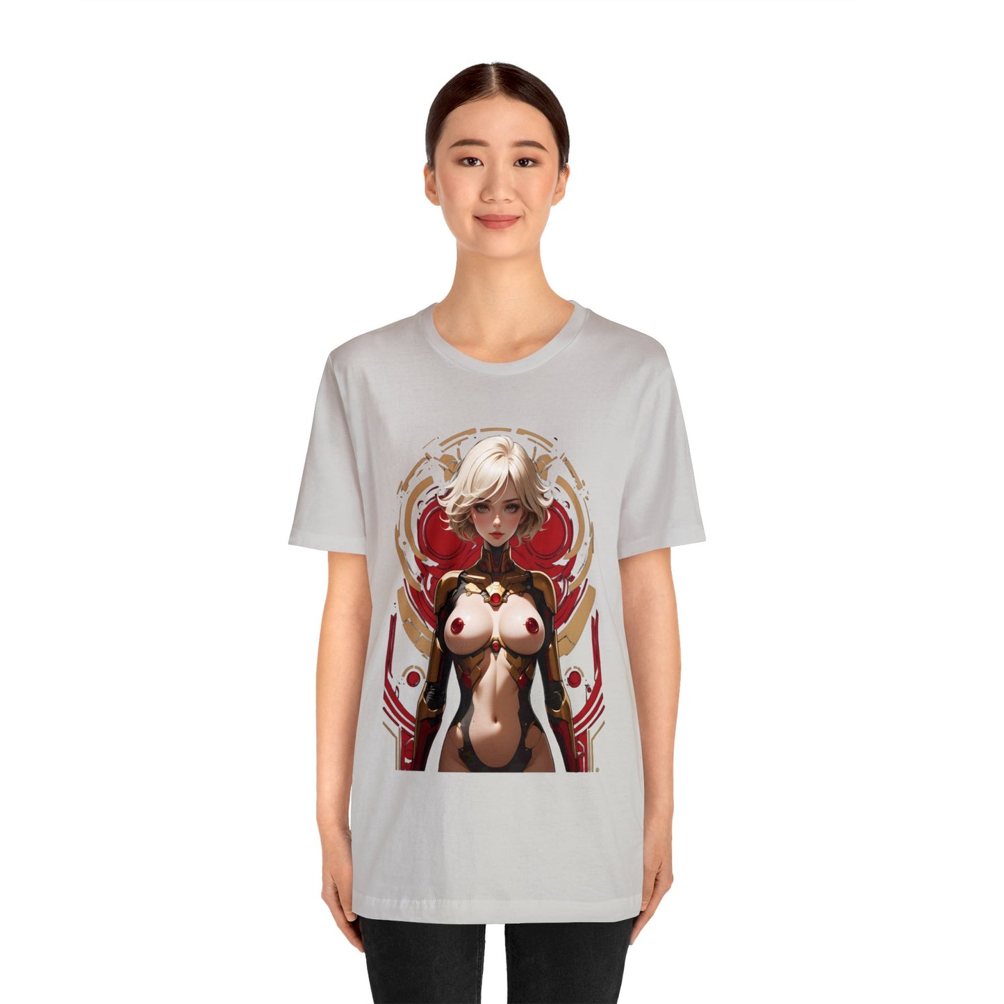 Kǎtōng Piàn - Mecha Girl Collection - Chloe - Unisex Jersey Short Sleeve Tee Printify