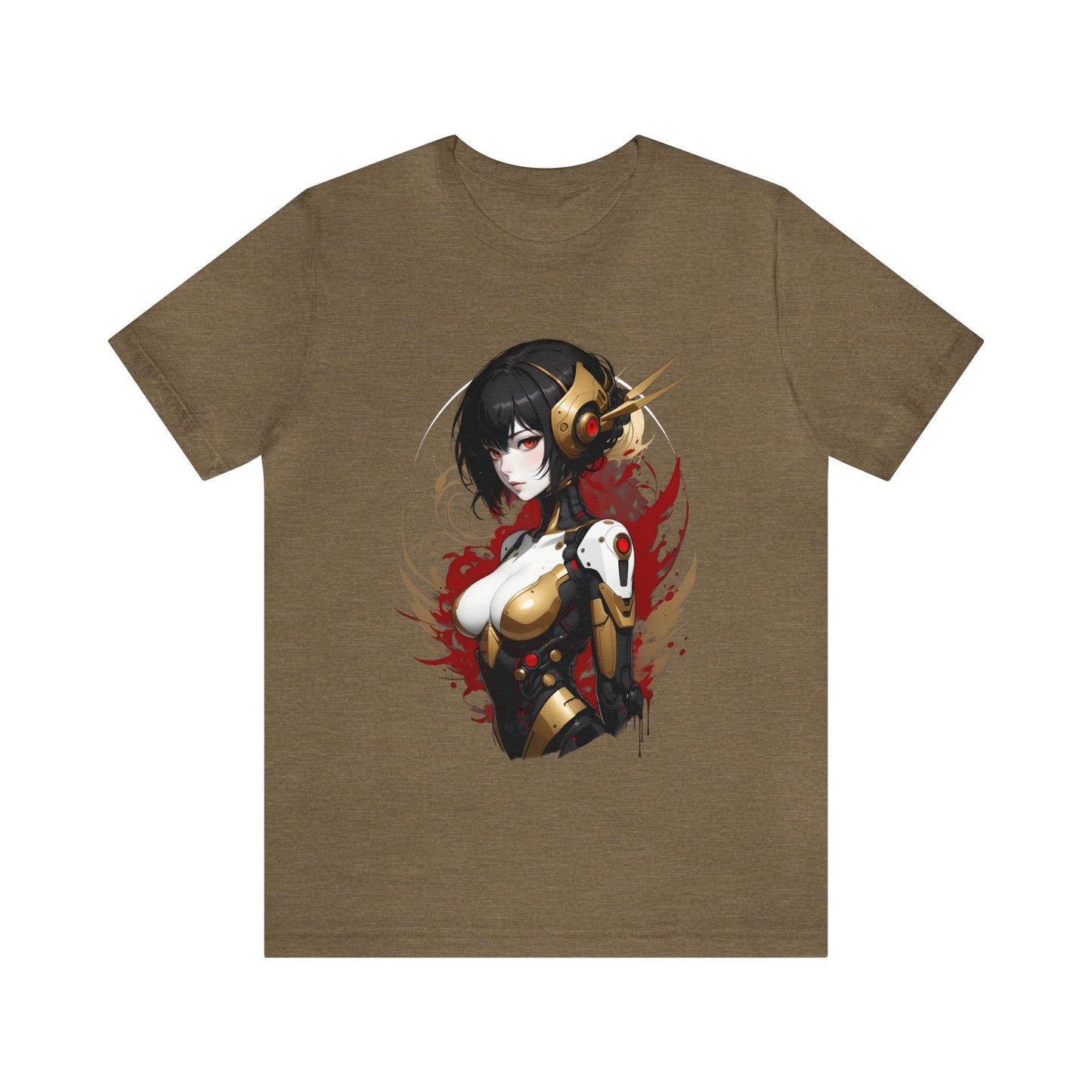 Kǎtōng Piàn - Mecha Girl Collection - Natalie - Unisex Jersey Short Sleeve Tee Printify