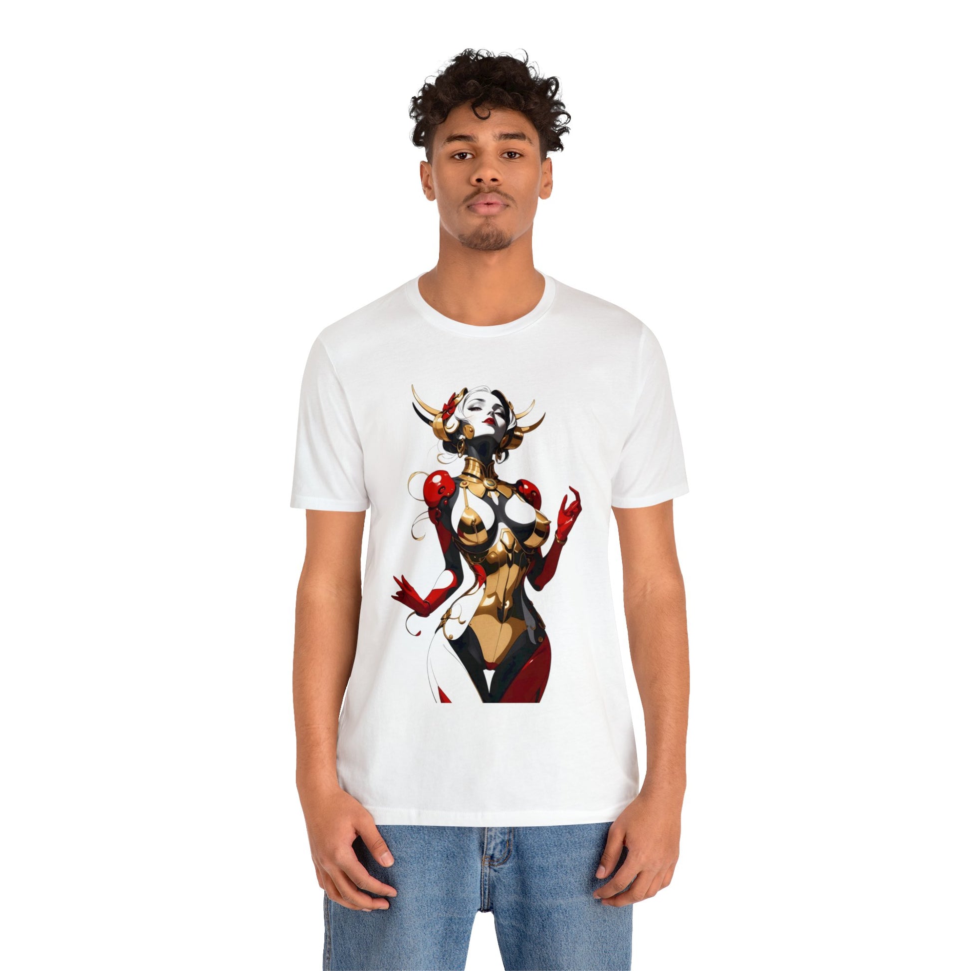 Kǎtōng Piàn - Mecha Girl Collection - Sophia - Unisex Jersey Short Sleeve Tee Printify