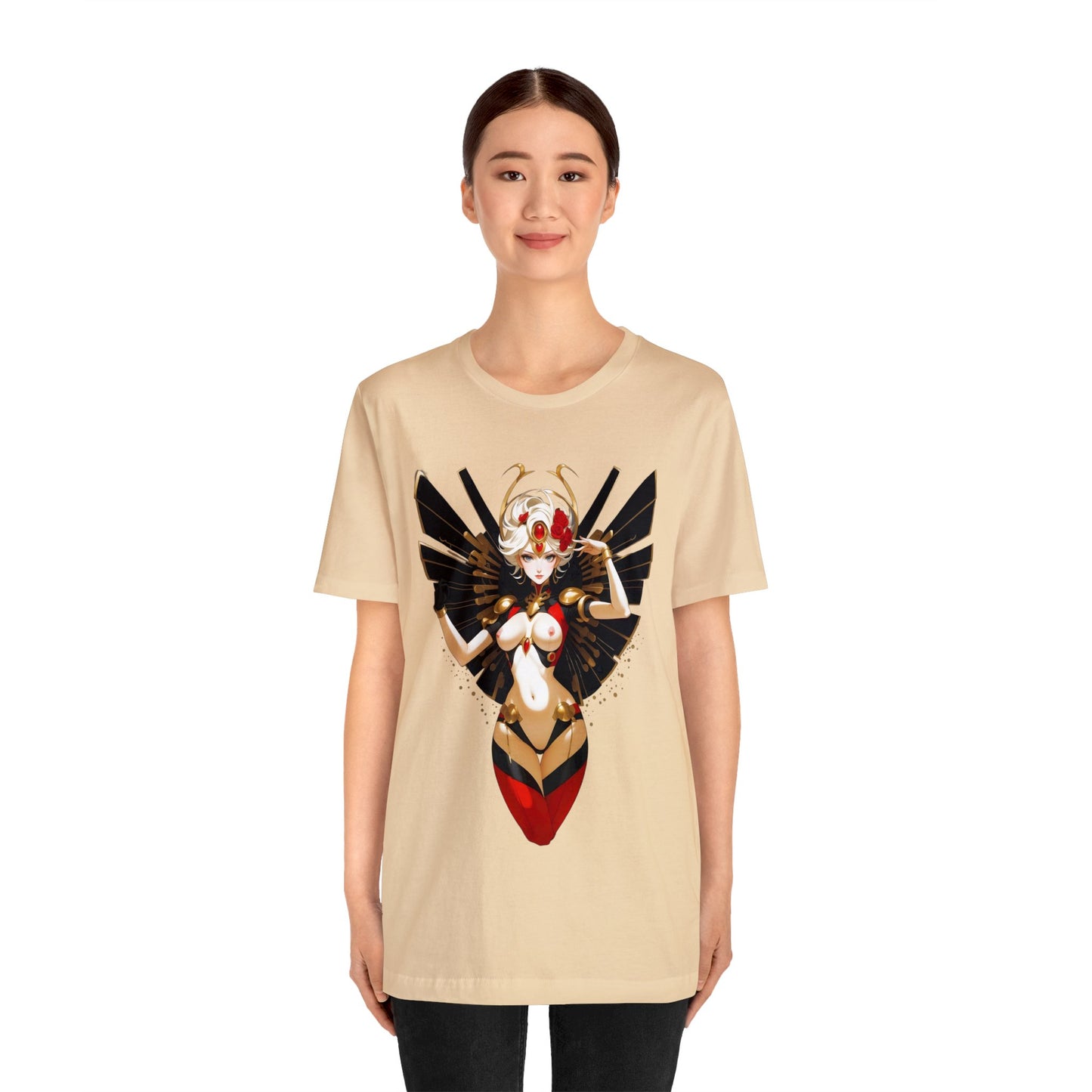 Kǎtōng Piàn - Mecha Girl Collection - Riley - Unisex Jersey Short Sleeve Tee Printify