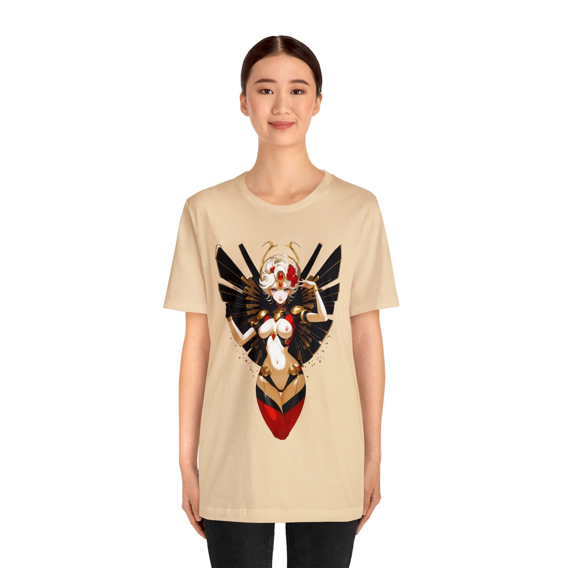 Kǎtōng Piàn - Mecha Girl Collection - Riley - Unisex Jersey Short Sleeve Tee Printify