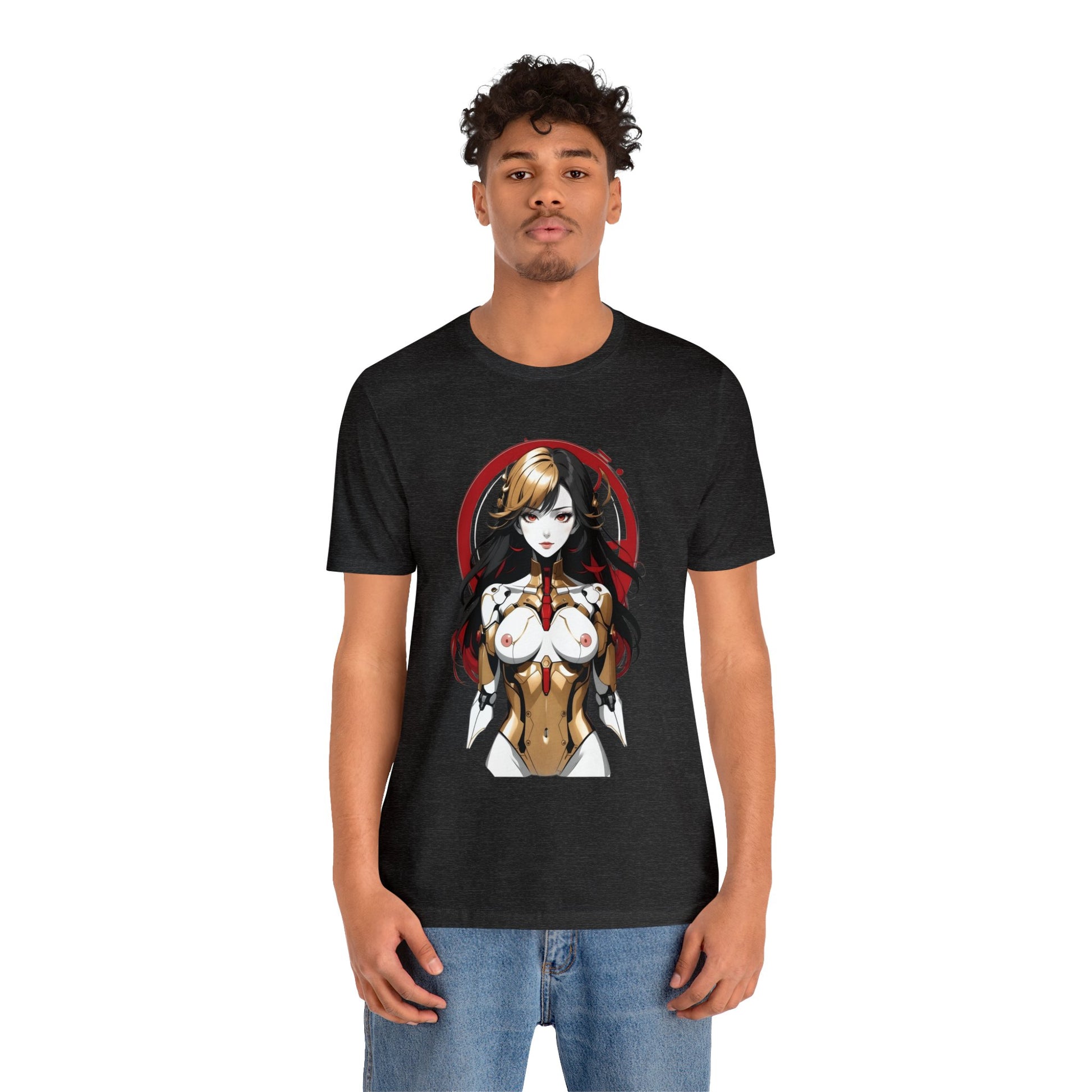 Kǎtōng Piàn - Mecha Girl Collection - Mia - Unisex Jersey Short Sleeve Tee Printify