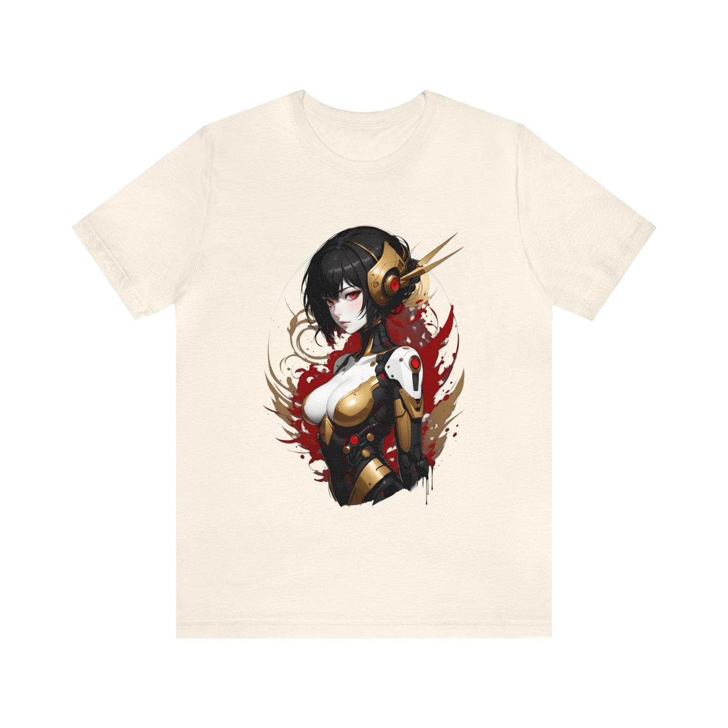 Kǎtōng Piàn - Mecha Girl Collection - Natalie - Unisex Jersey Short Sleeve Tee Printify