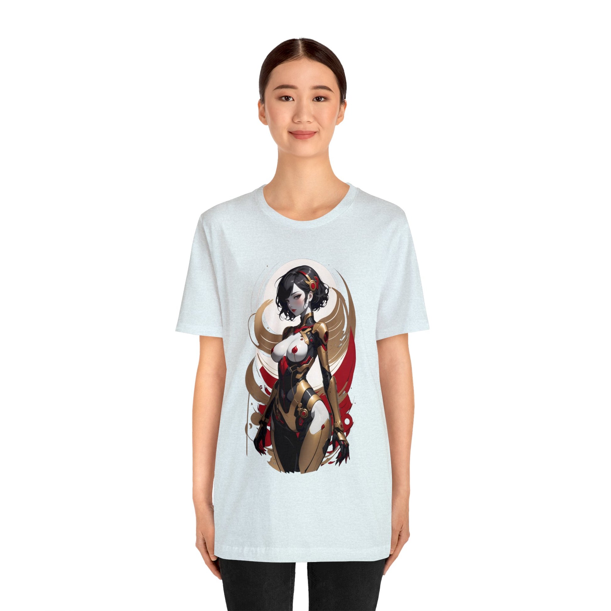 Kǎtōng Piàn - Mecha Girl Collection - Luna - Unisex Jersey Short Sleeve Tee Printify