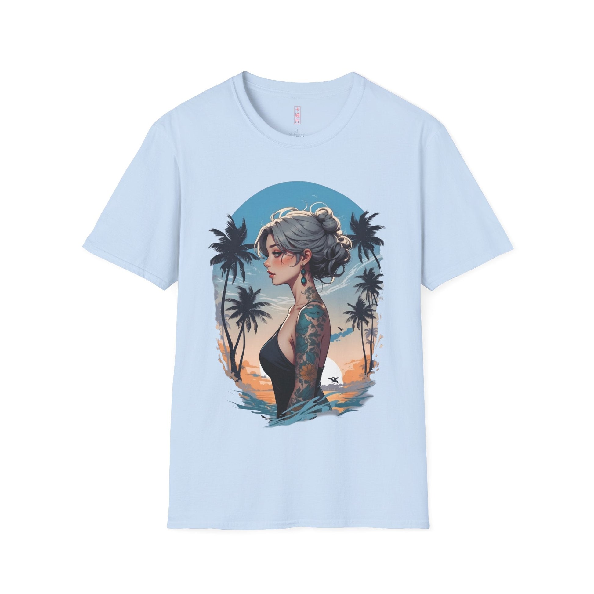Azura Splash Unisex Softstyle T-Shirt California Surf Printify